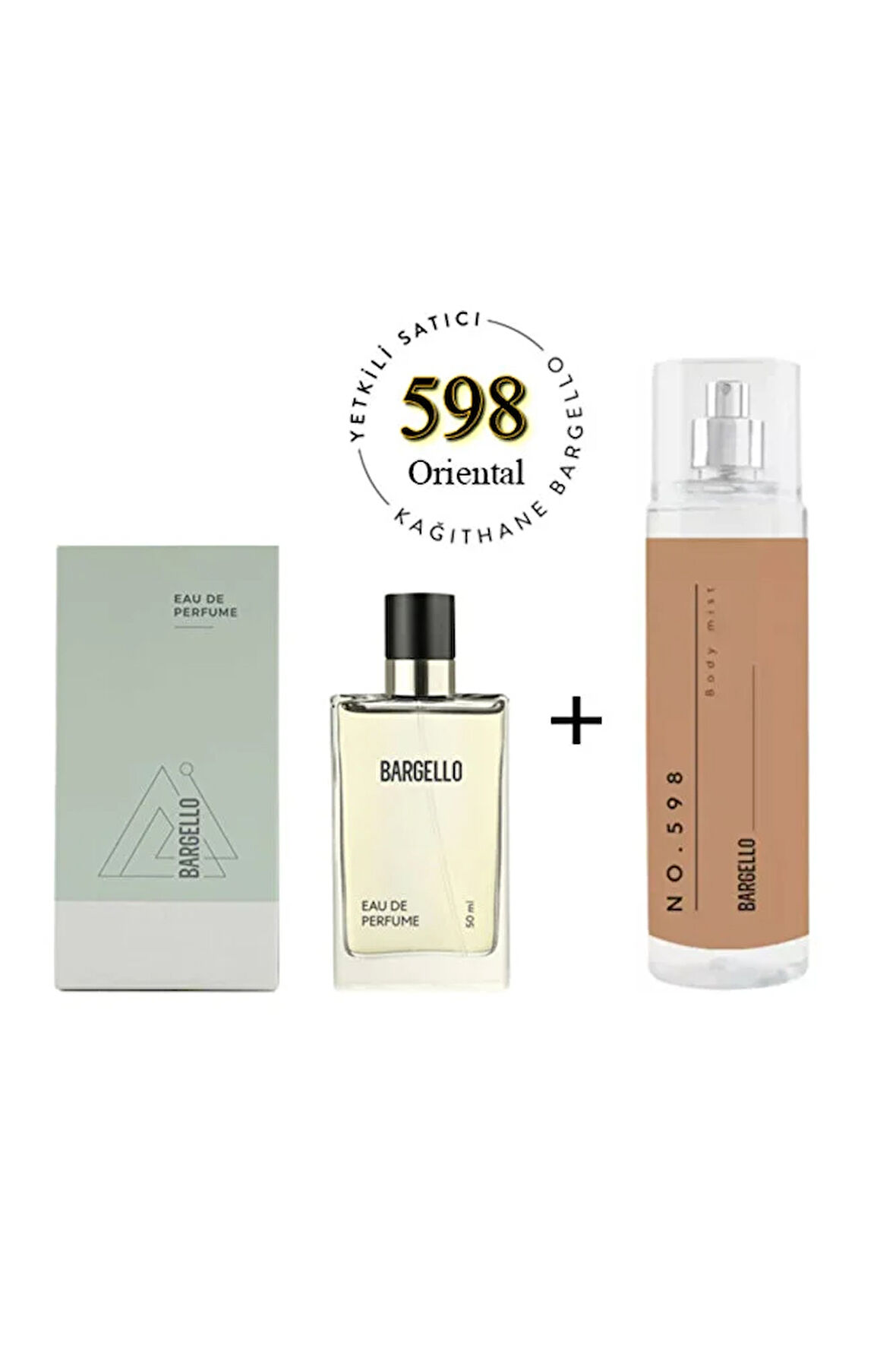 598 Unisex Parfüm Edp 50 Ml  + No: 598 Unisex Body Mist Edt 210 Ml