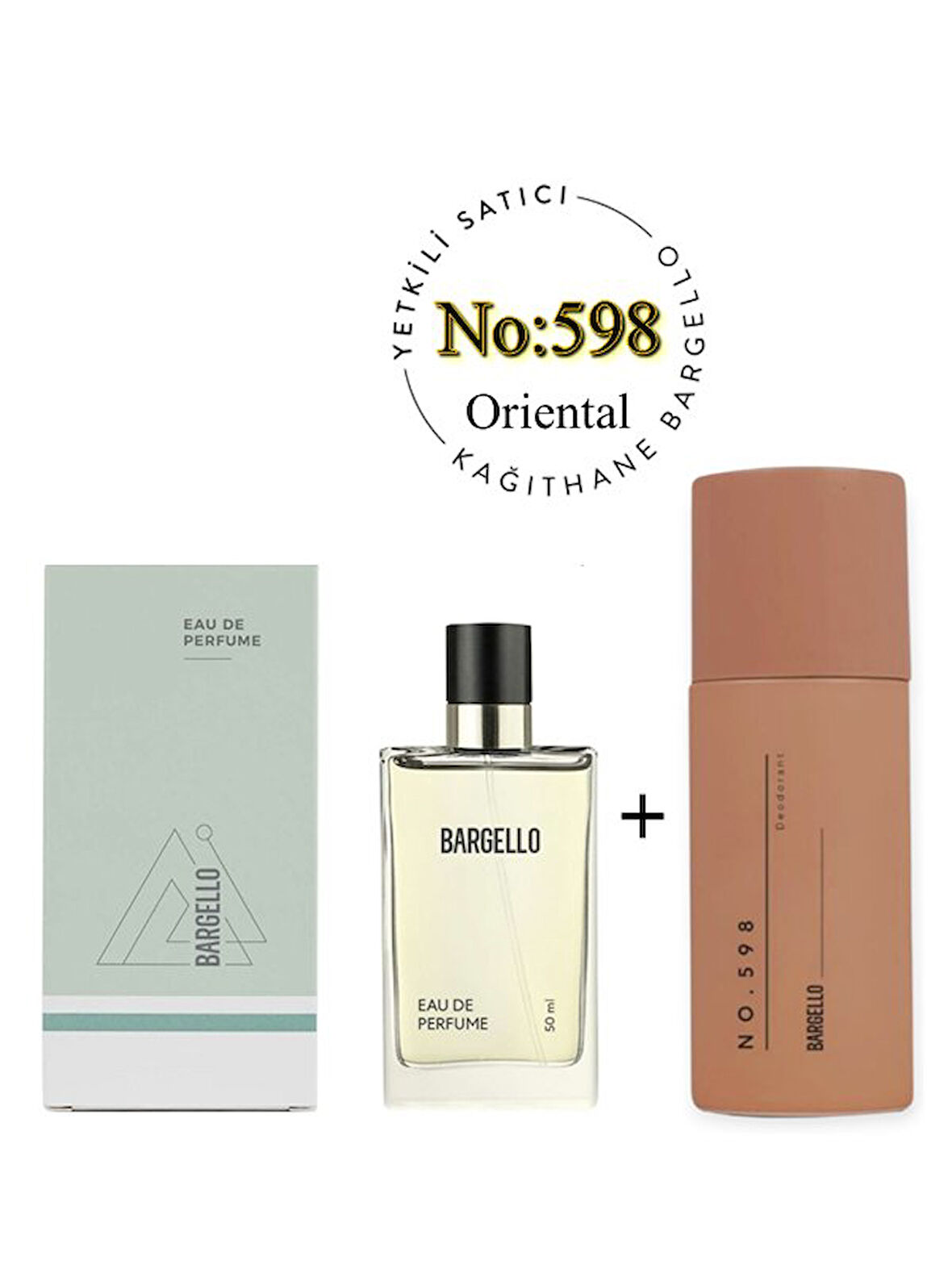  598 Unisex Parfüm Edp 50 ml + No: 598 Unisex Deodorant 150 ml  - Mnms598deo