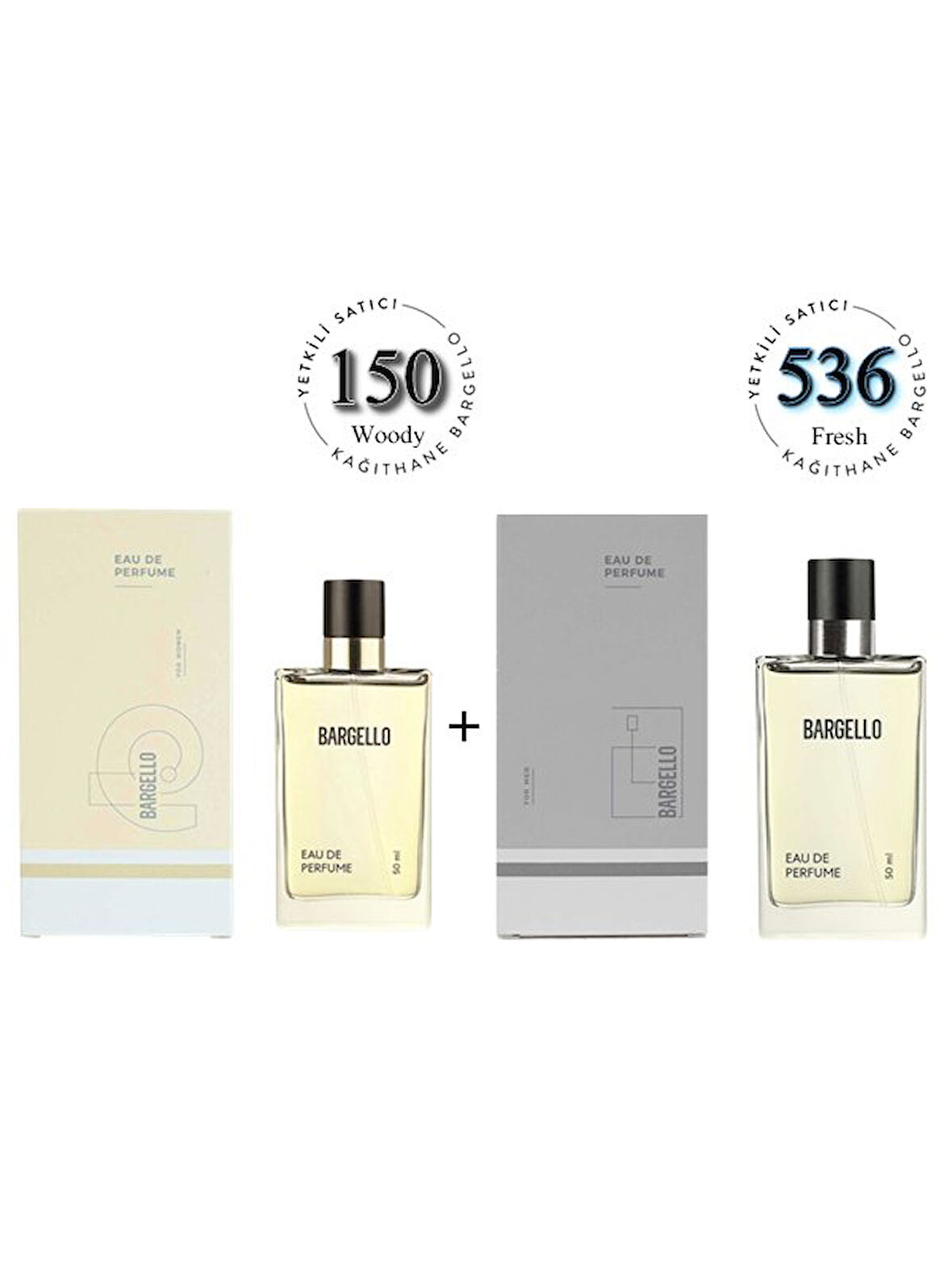 150 + 536 Kadın / Erkek Parfüm Edp 50 ml Woody / Fresh - Mnms150536
