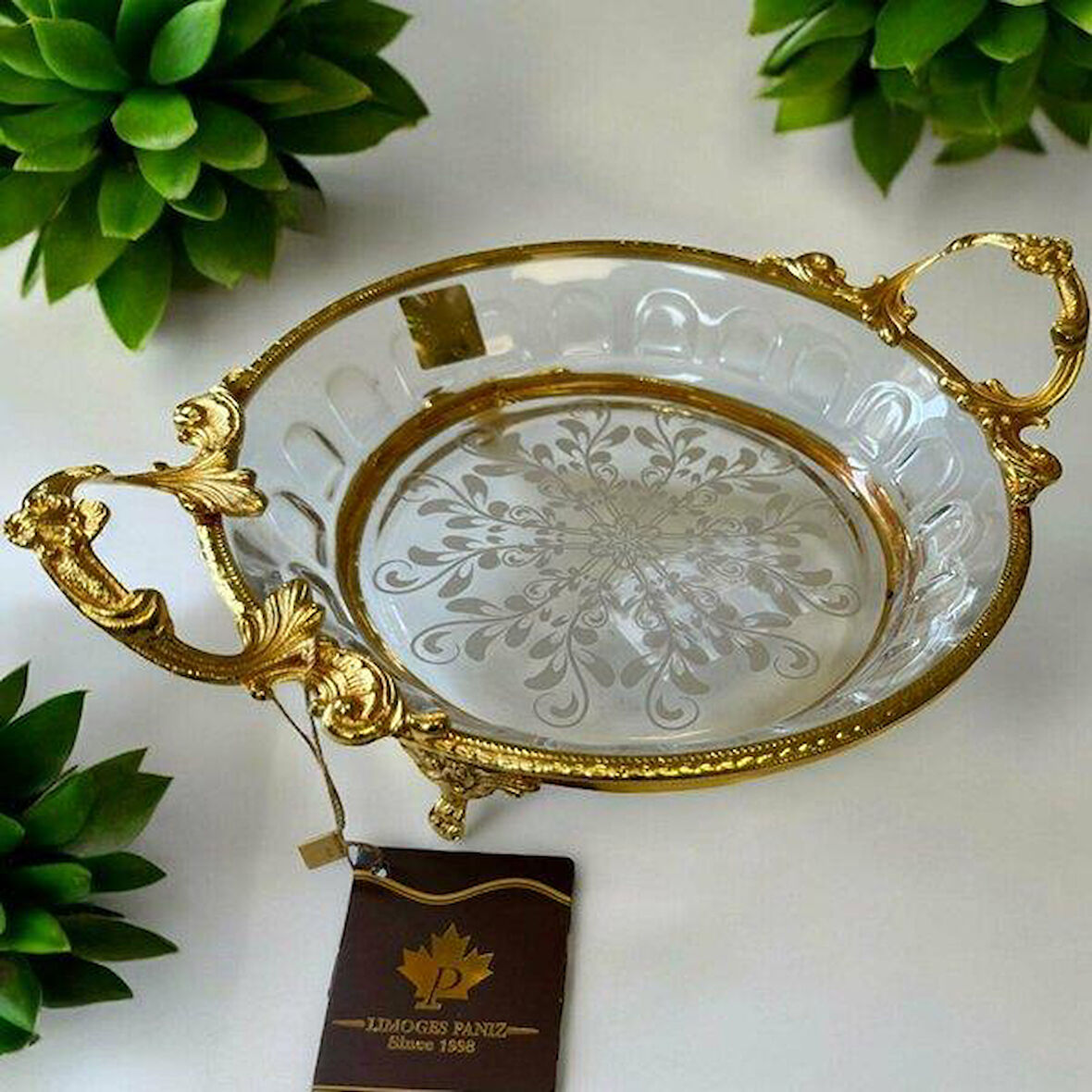 Royking Ayaklı Yuvarlak Salata Kasesi 25x19x7cm CRG931