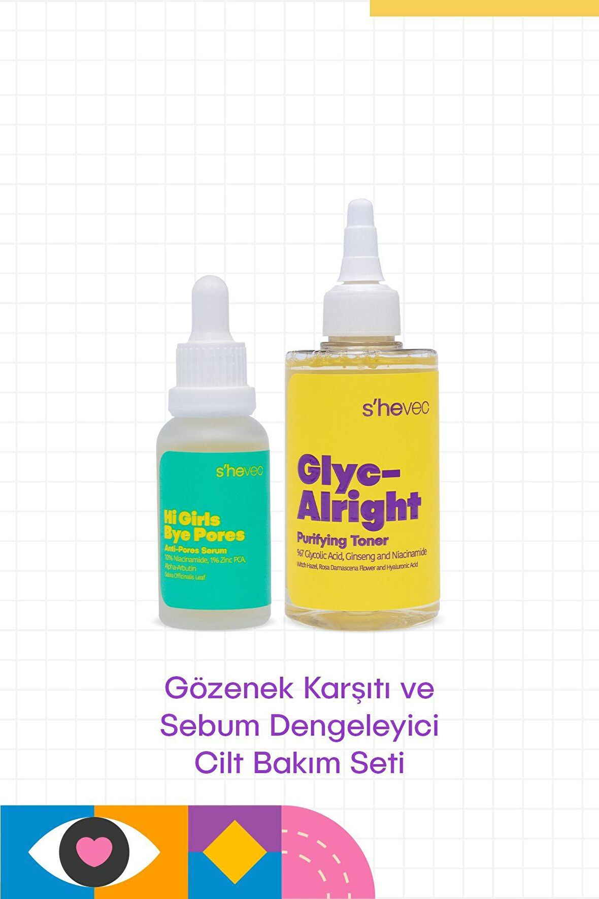 Gözenek Sıkılaştırmaya, Siyah Nokta Gidermeye Yardımcı Ve Arındırıcı Cilt Bakım Seti SET-106 