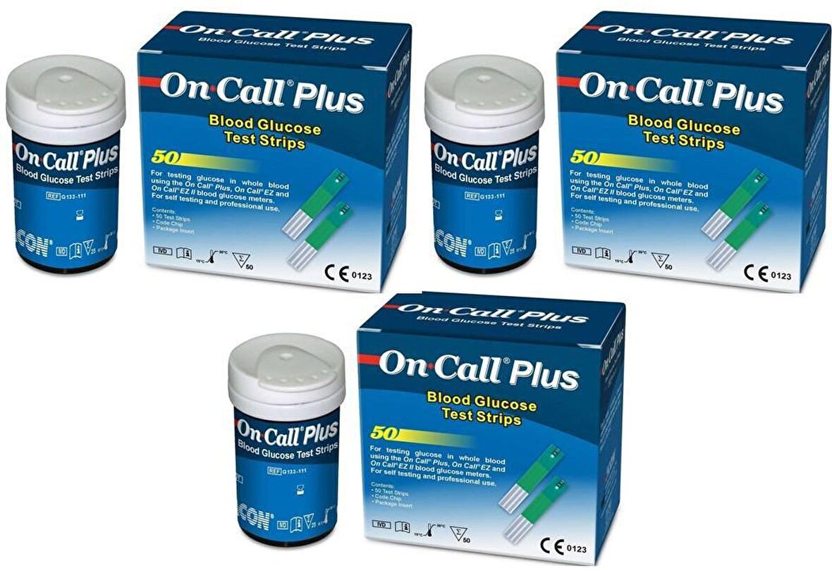 On Call Plus 150 Adet Seker Ölçüm Çubuğu / Strip