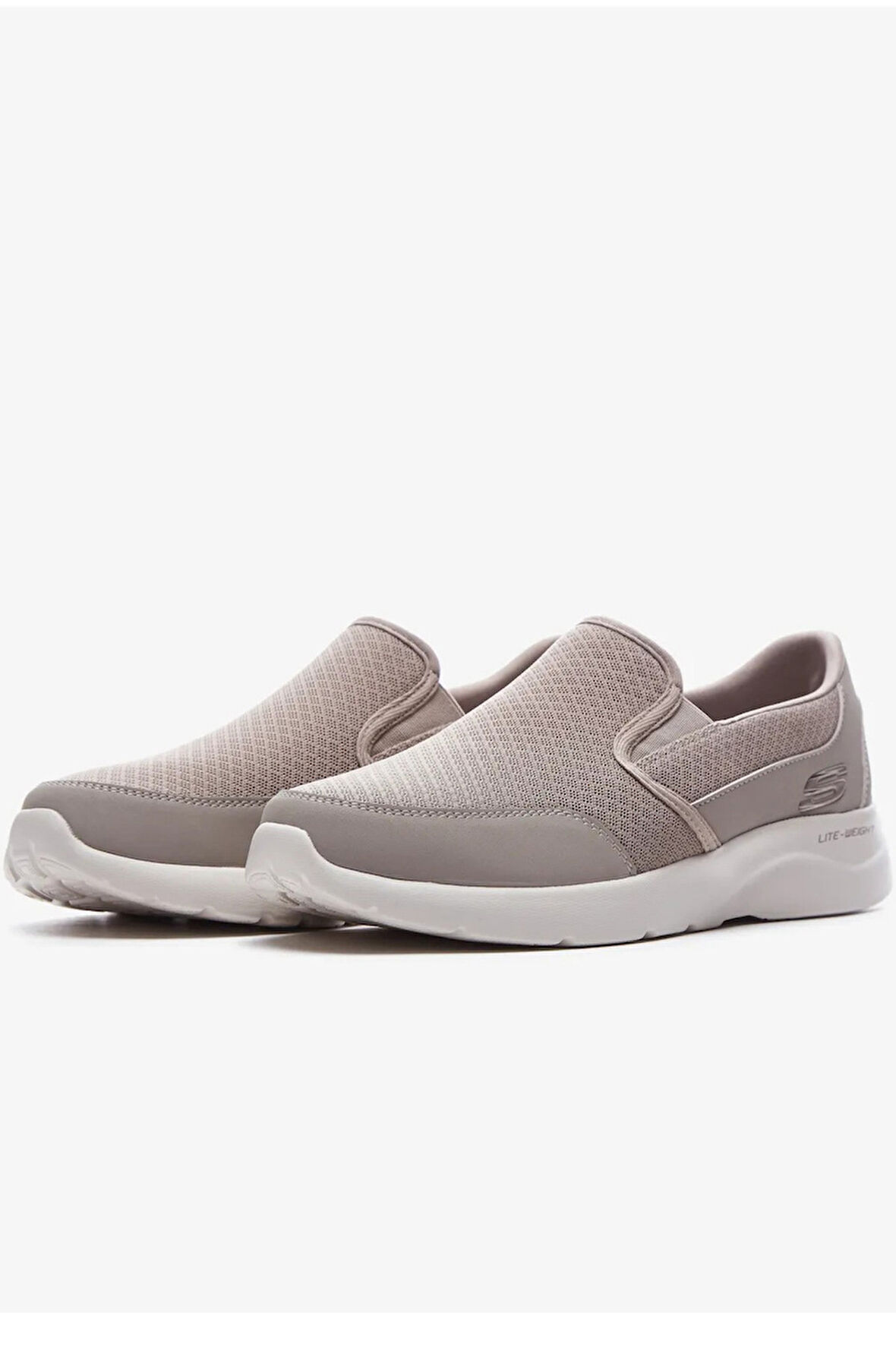 Skechers Dynamight Memory Foam Taban Bağcıksız Erkek Bej Günlük Spor Ayakkabı
