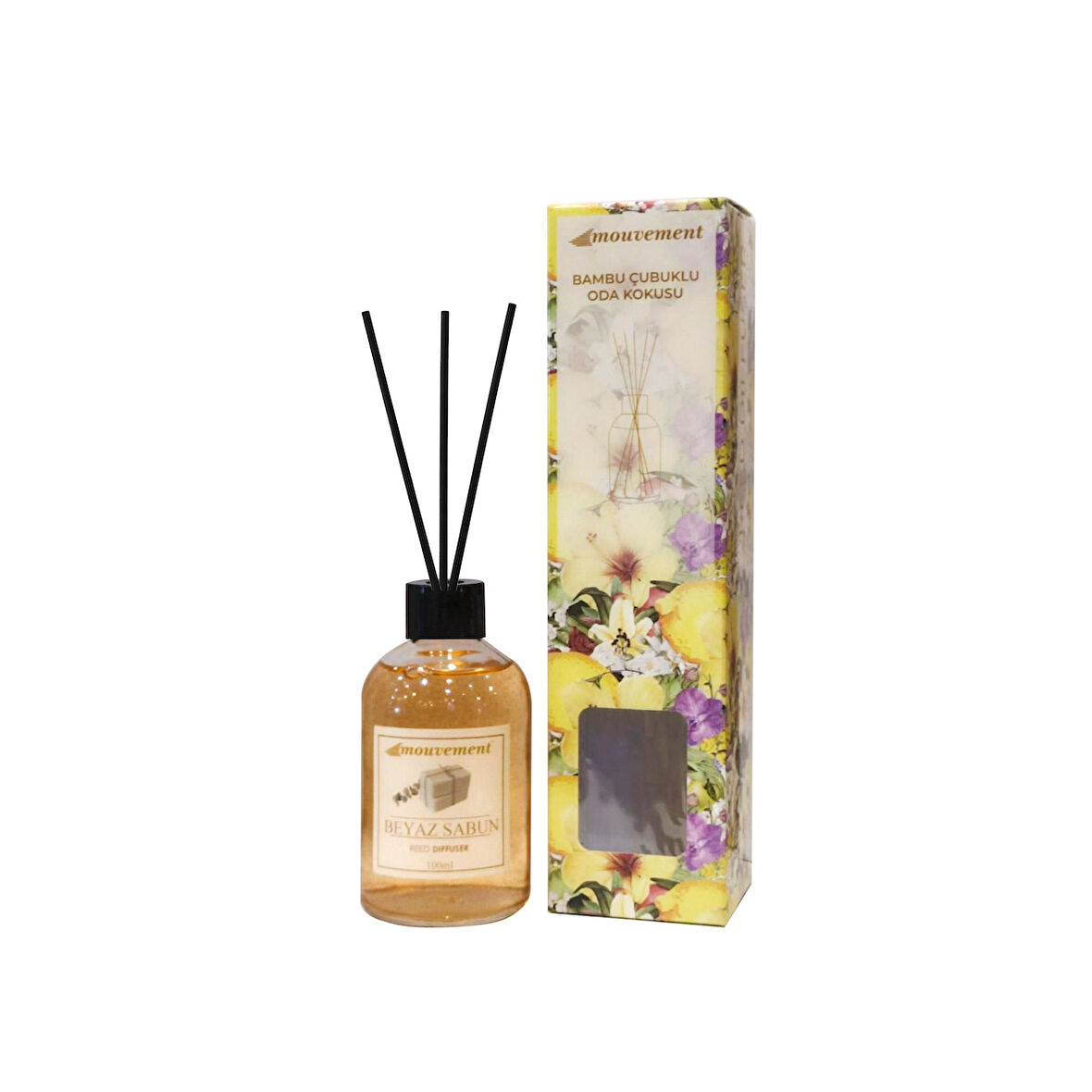 100 Ml Beyaz Sabun Çubuklu Oda Kokusu – Temizlik Hissi