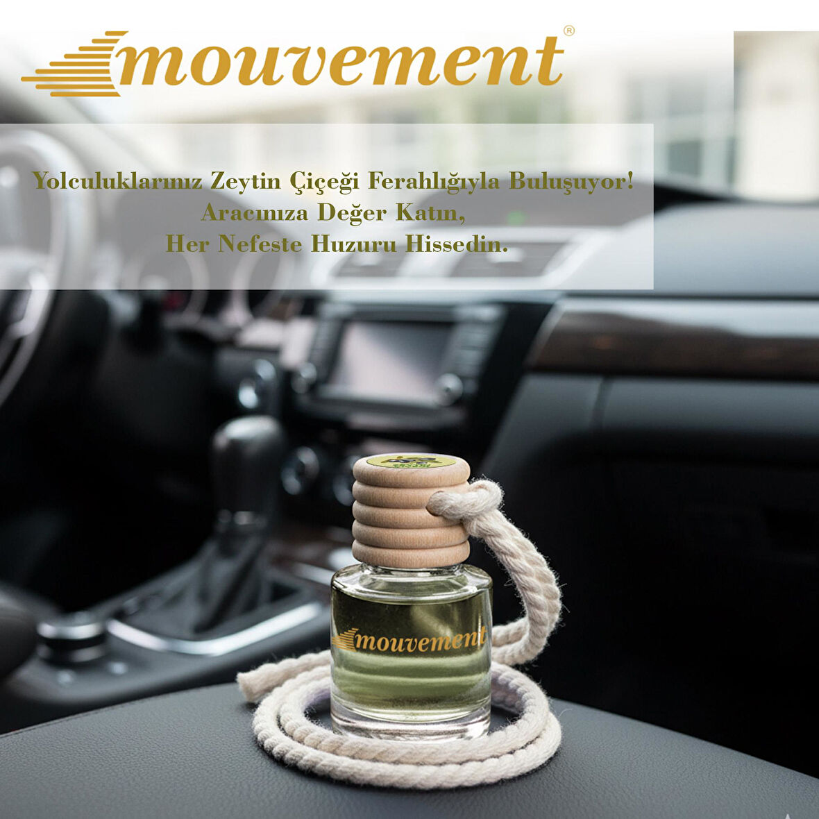 Zeytin Çiçeği 8 ml Oto Kokusu – Yumuşak ve Zarif Bir Doğallık