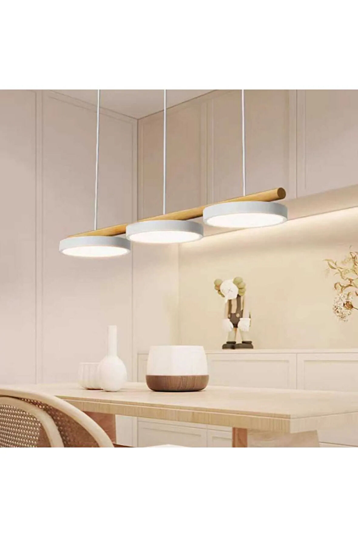 Modern yemek masaüstü ledli avize