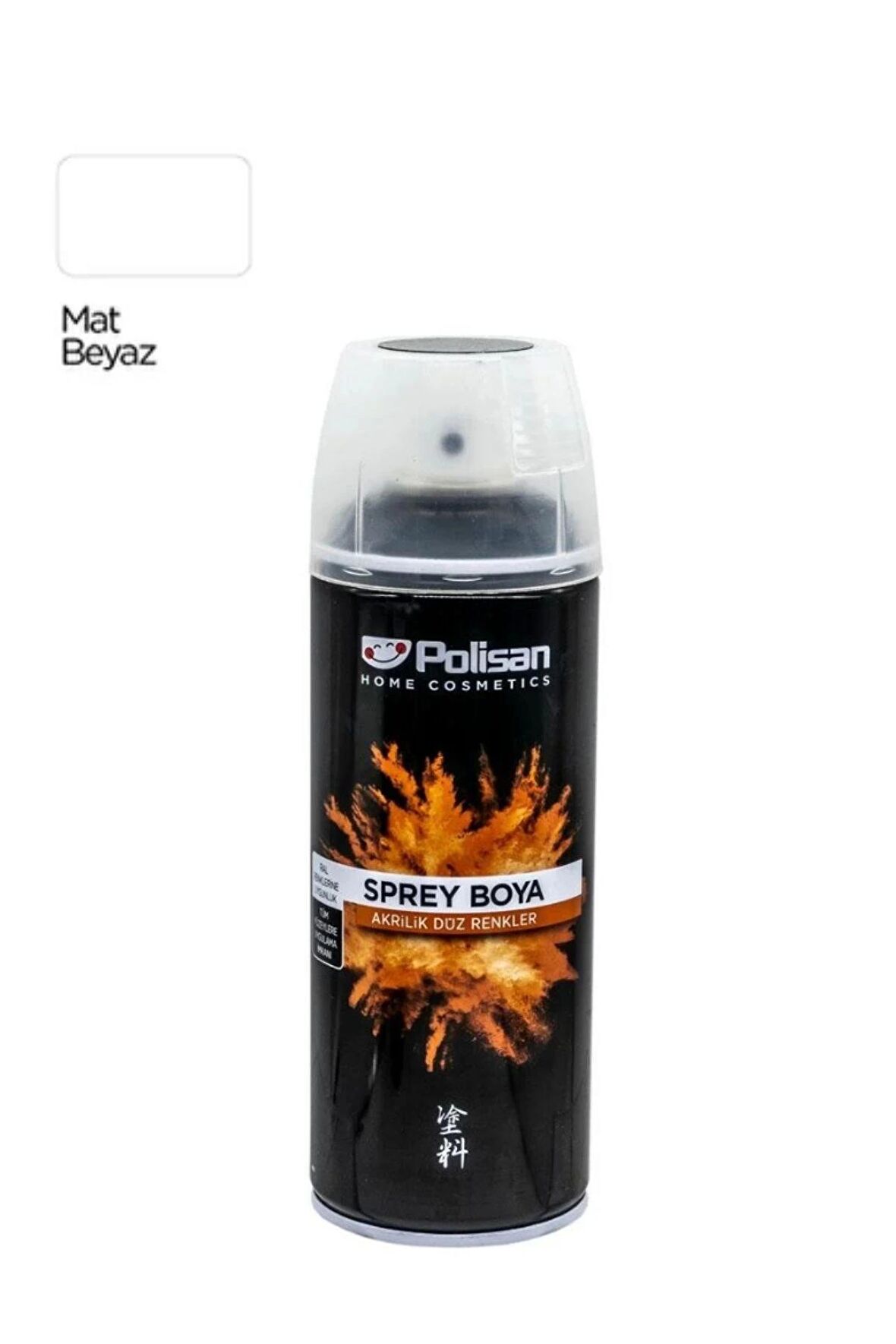 Polisan Akrilik Sprey Boya Mat Beyaz 400 ml P7527