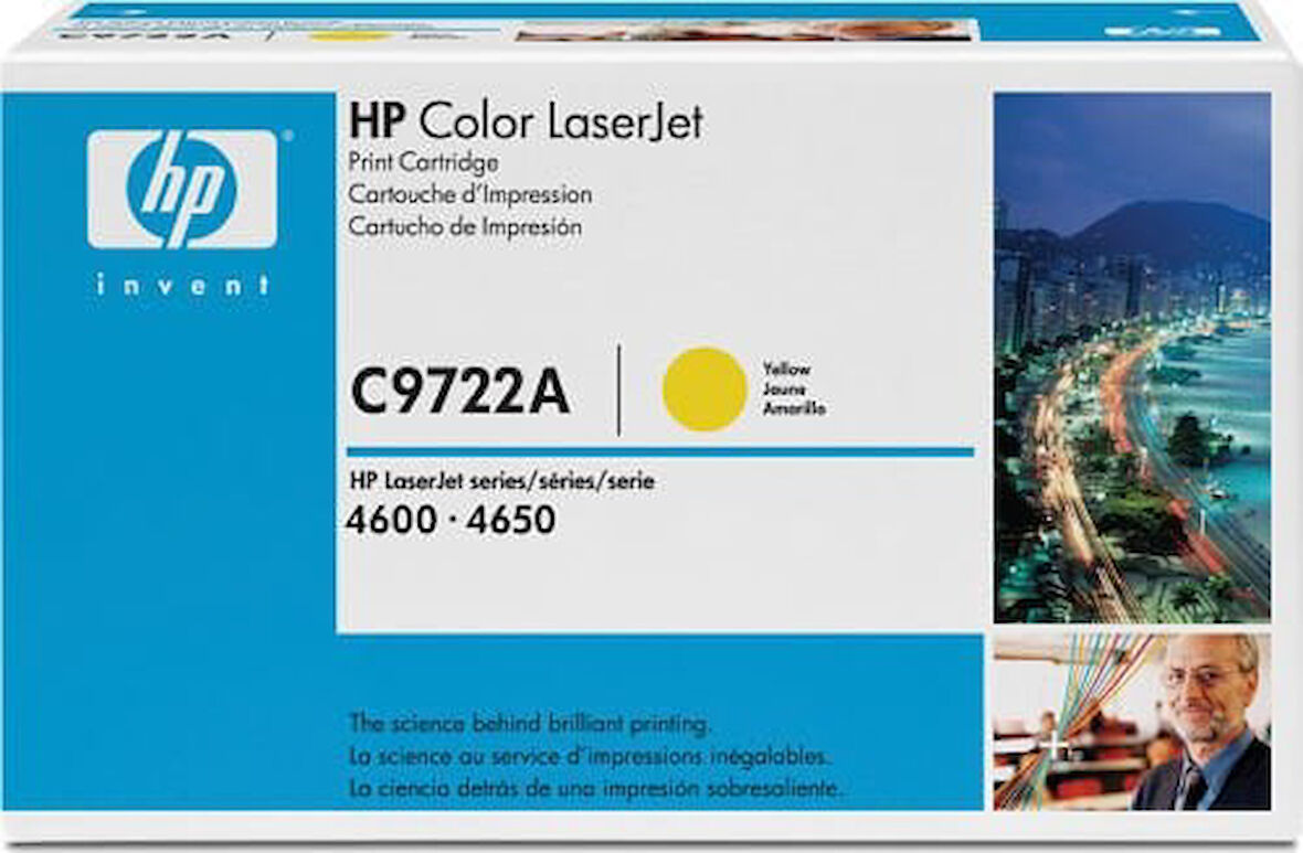 HP C9722A (641A) Sarı Yellow Orjinal Toner LaserJet 4600