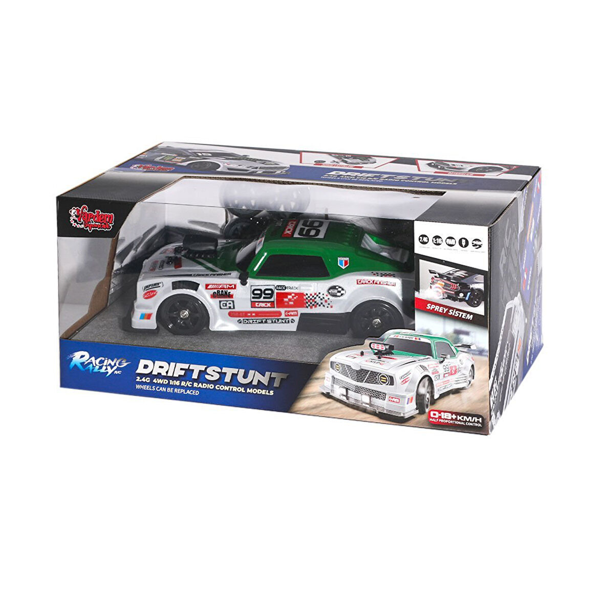 HB-SC16A08 Kumandalı 4x4 Drift Araba Işıklı ve Buharlı -FABBATOYS