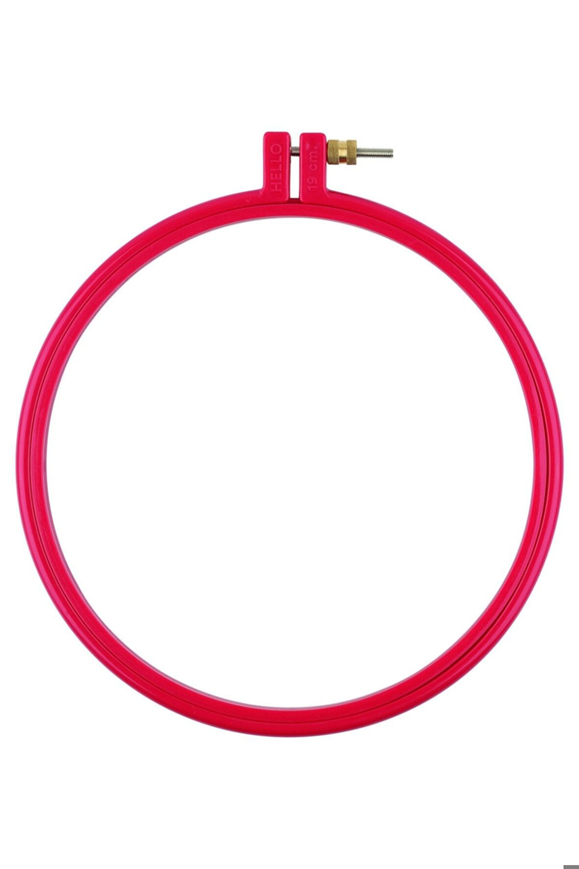 Vidalı Plastik Kasnak, Yuvarlak, Kırmızı Etamin Nakış Ve Punch Kasnak 24 Cm X 5 Adet