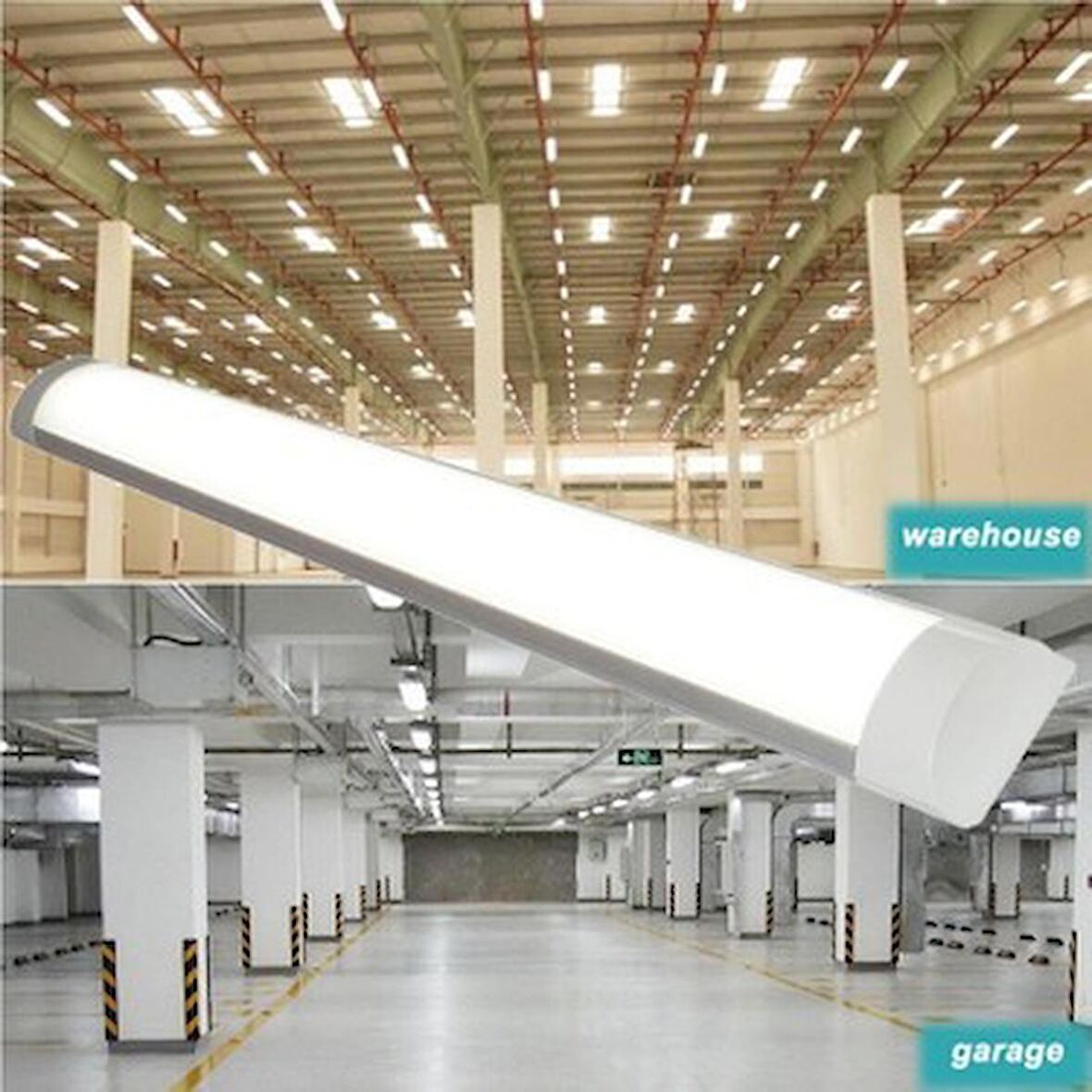 120 CM 40 Watt Yatay Ledli Bant Armatür Günışığı Renk Çeşidi (1 Yıl Garantili)-(10 Adet Satışımız)