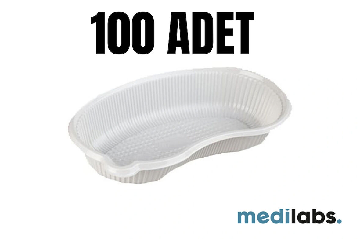 Medilabs Beyaz Plastik Böbrek Küveti 100 Adet