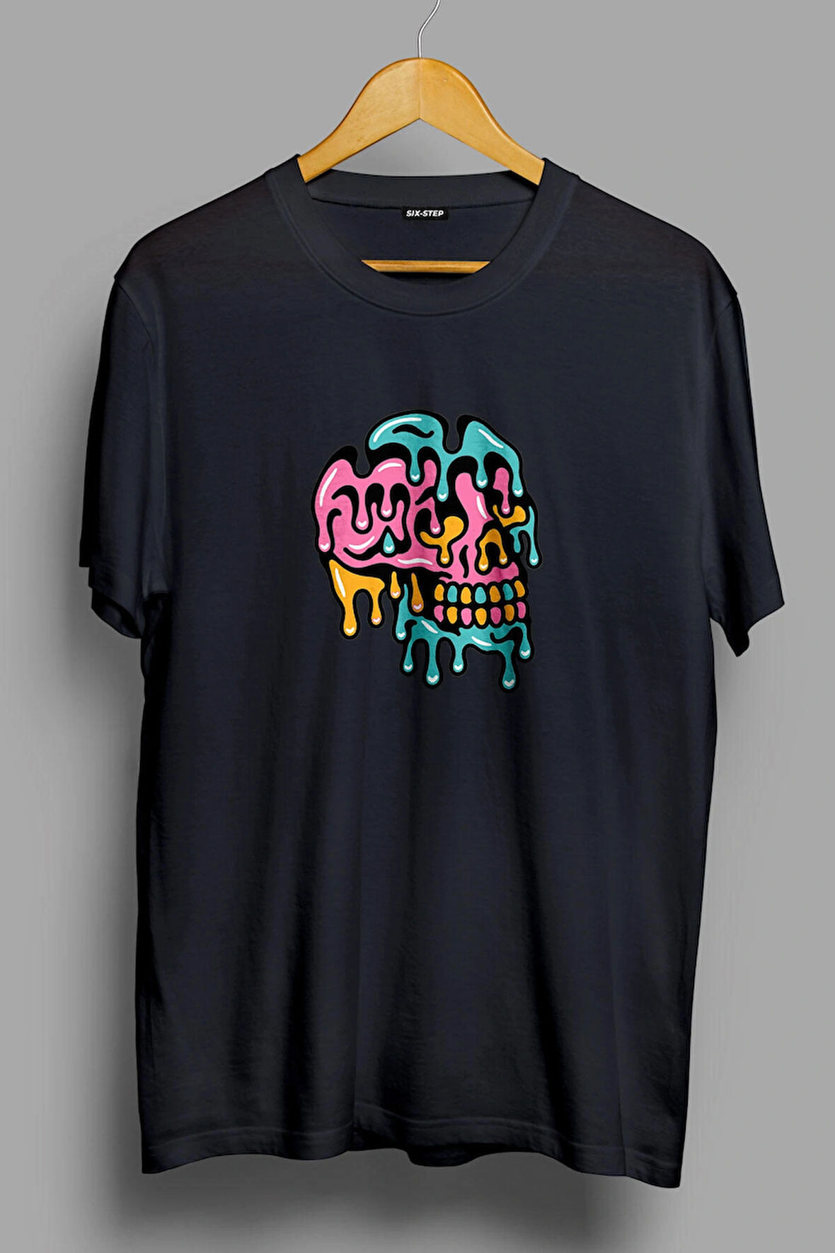 Skull - Üniseks Oversize Dijital Baskılı T-shirt