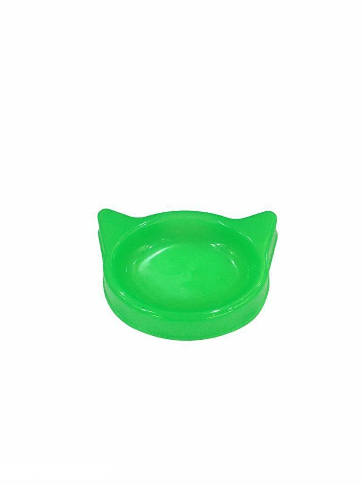 Kulaklı Kedi Mama Kabı Plastik 18x13x4 Cm