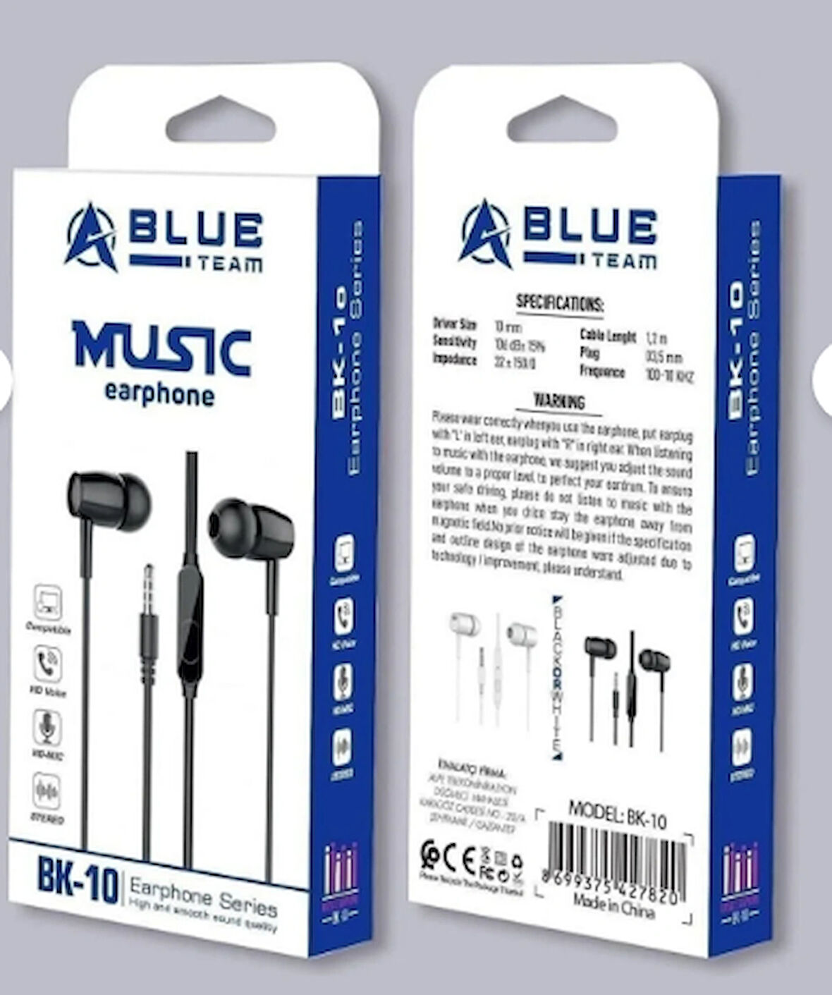 BlueTeam Kablolu Kulaklık BK-10