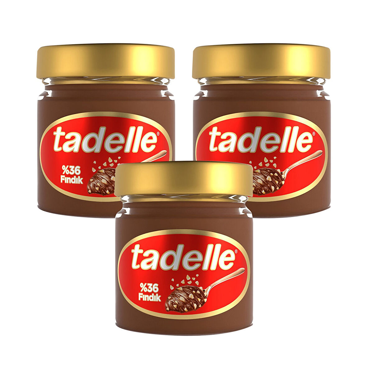 Tadelle Parça Fındıklı Kakaolu Fındık Ezmesi 200 Gr x 3 Adet