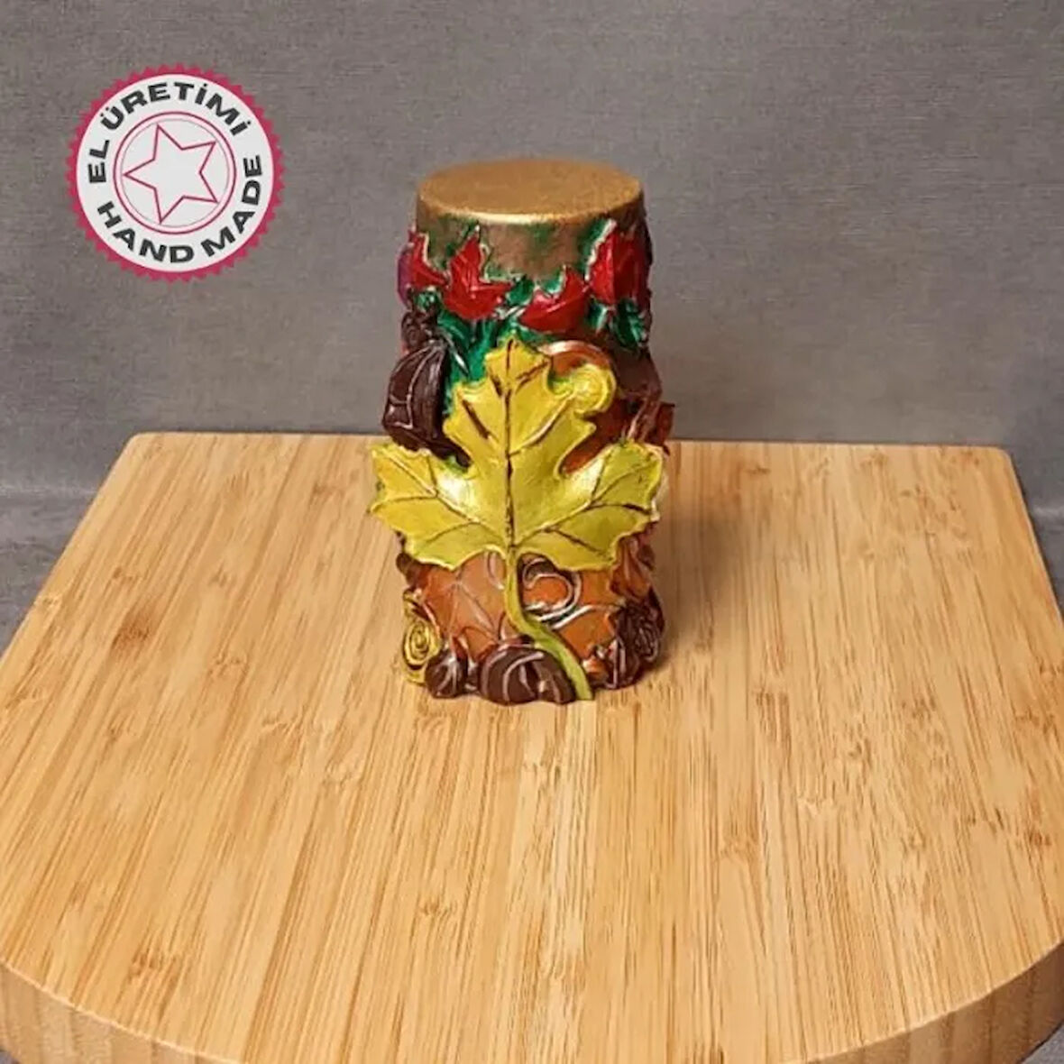 Uretti - Ayşe 7362 - 4115 El Yapımı Yaprak Motifli Biblo