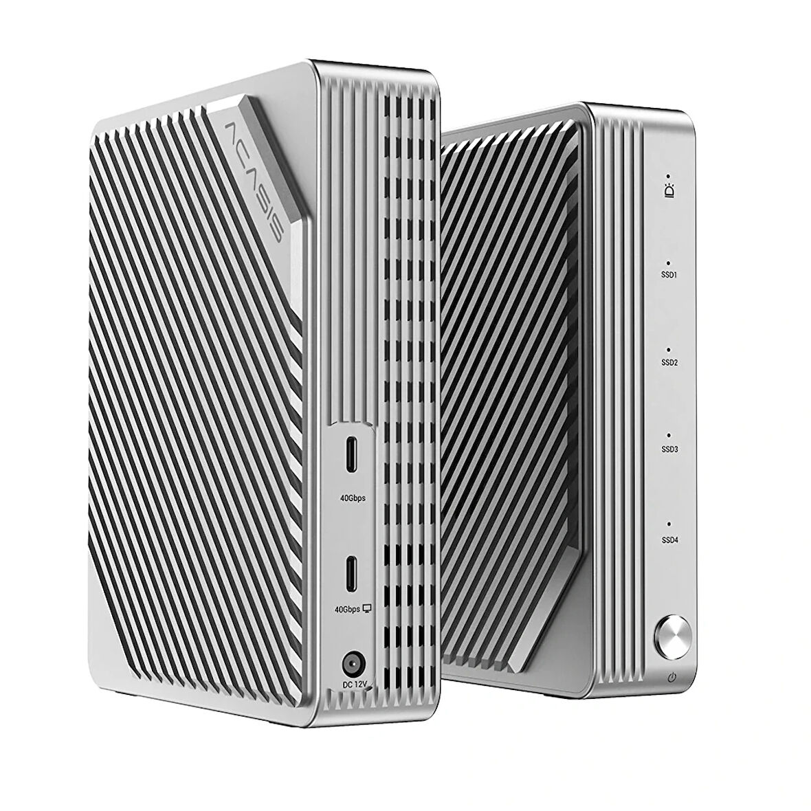 Acasis EC3901 Thunderbolt 3/4/5 Uyumlu, 4x 8TB 2230/2280 SSD Destekli, B&M / M Key, Mac OS, Windows Uyumlu, Fanlı Raid SSD Disk İstasyonu