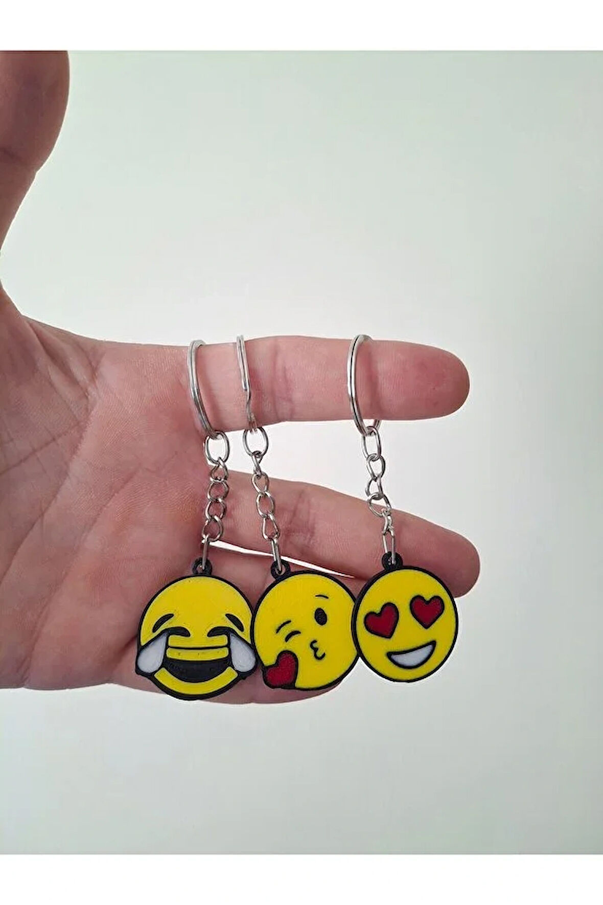 3'lü Emoji Anahtarlık Seti