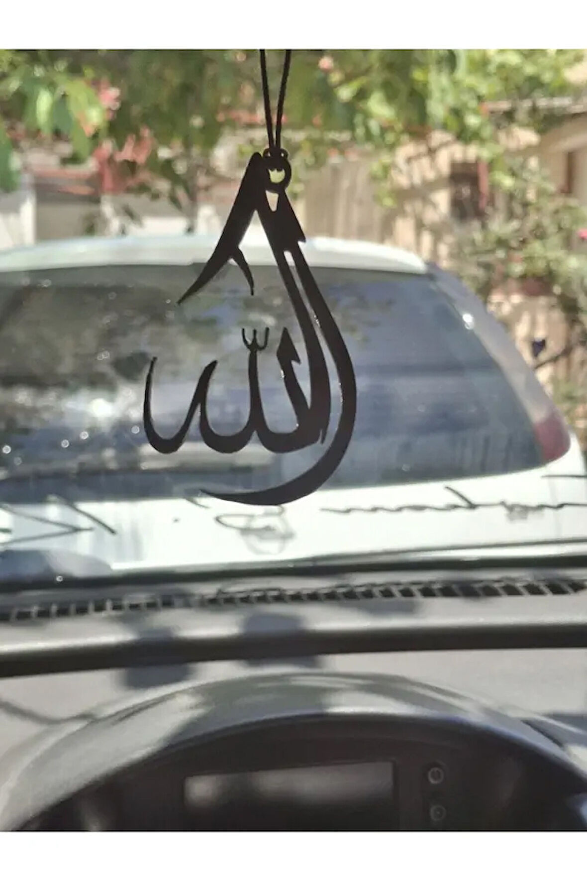 Damla Şeklinde Allah Yazılı Araç Ayna Süsü