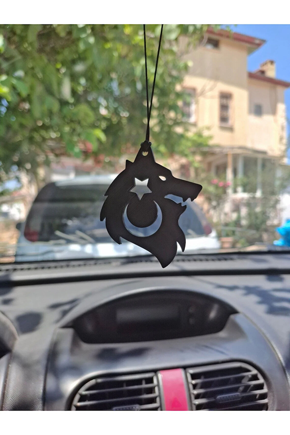 Kurt Başı Motifli Araç Ayna Süsü