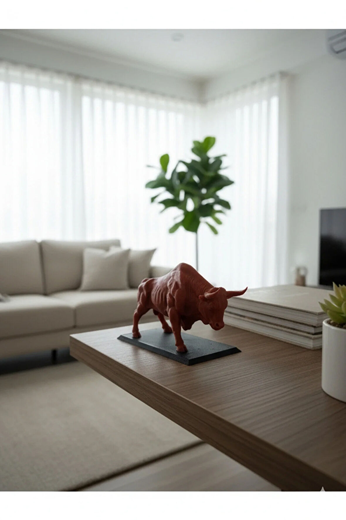 Kadıköy Boğası 3D Biblo - Masa Süsü - İstanbul'un Simgesi Figür