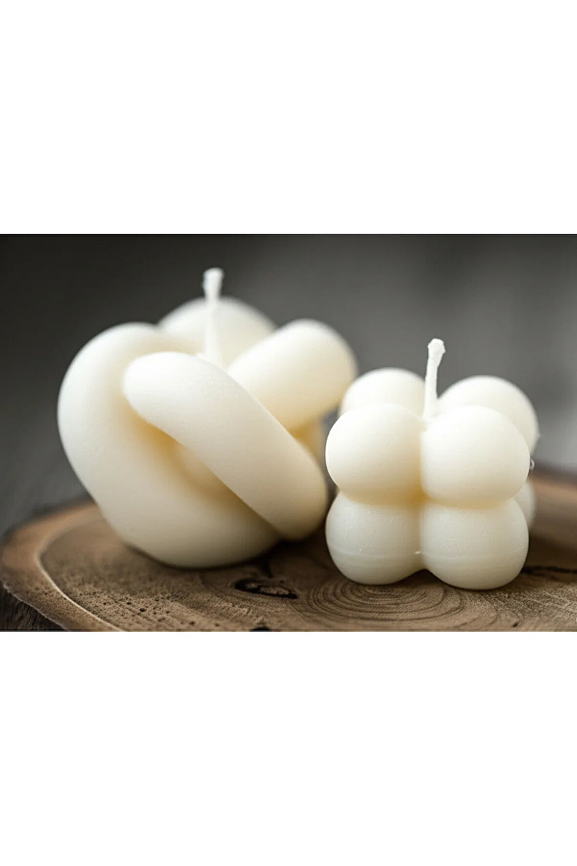 Dekoratif Kokulu Mum 2 li Set