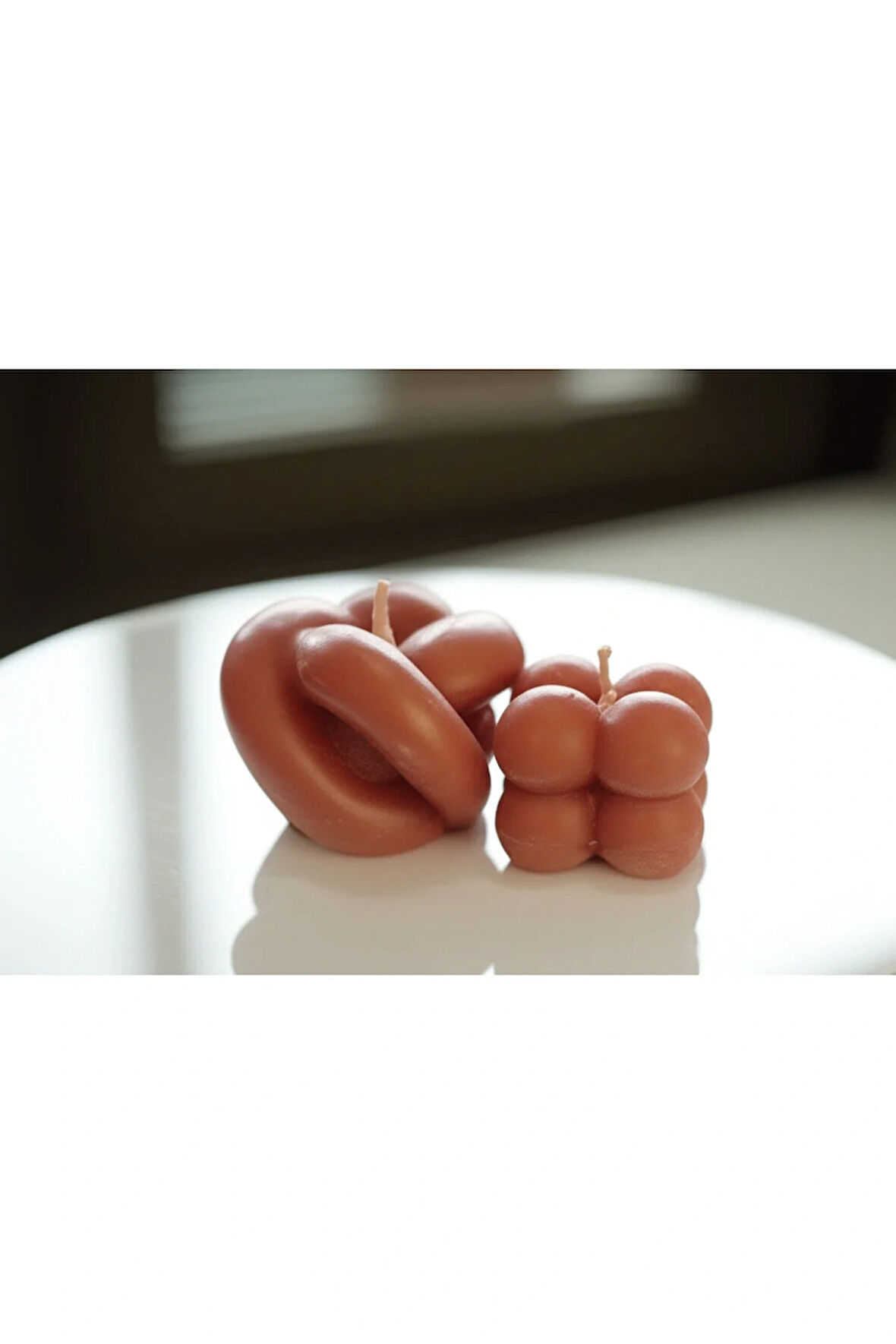 Dekoratif Kokulu Mum 2 li Set