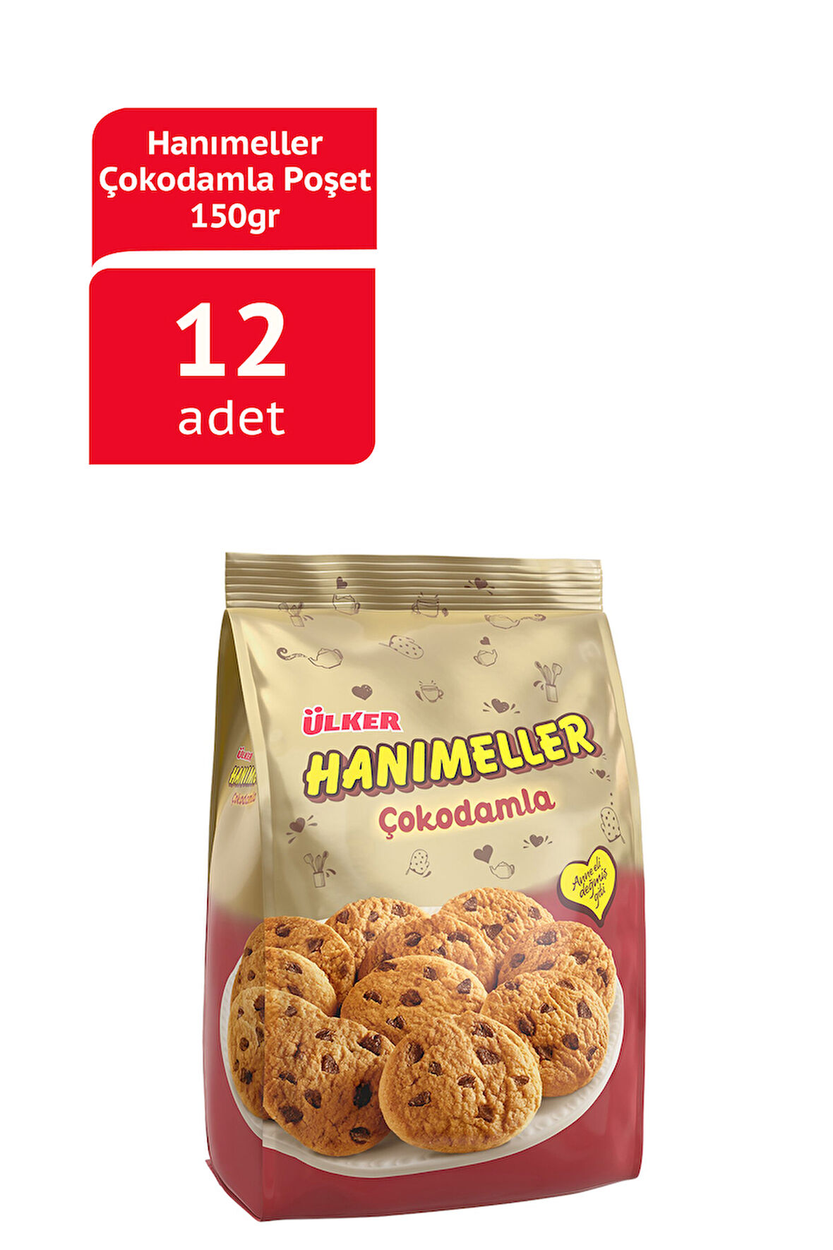 Hanımeller Çokodamla Bisküvi 150Grx12 Adet
