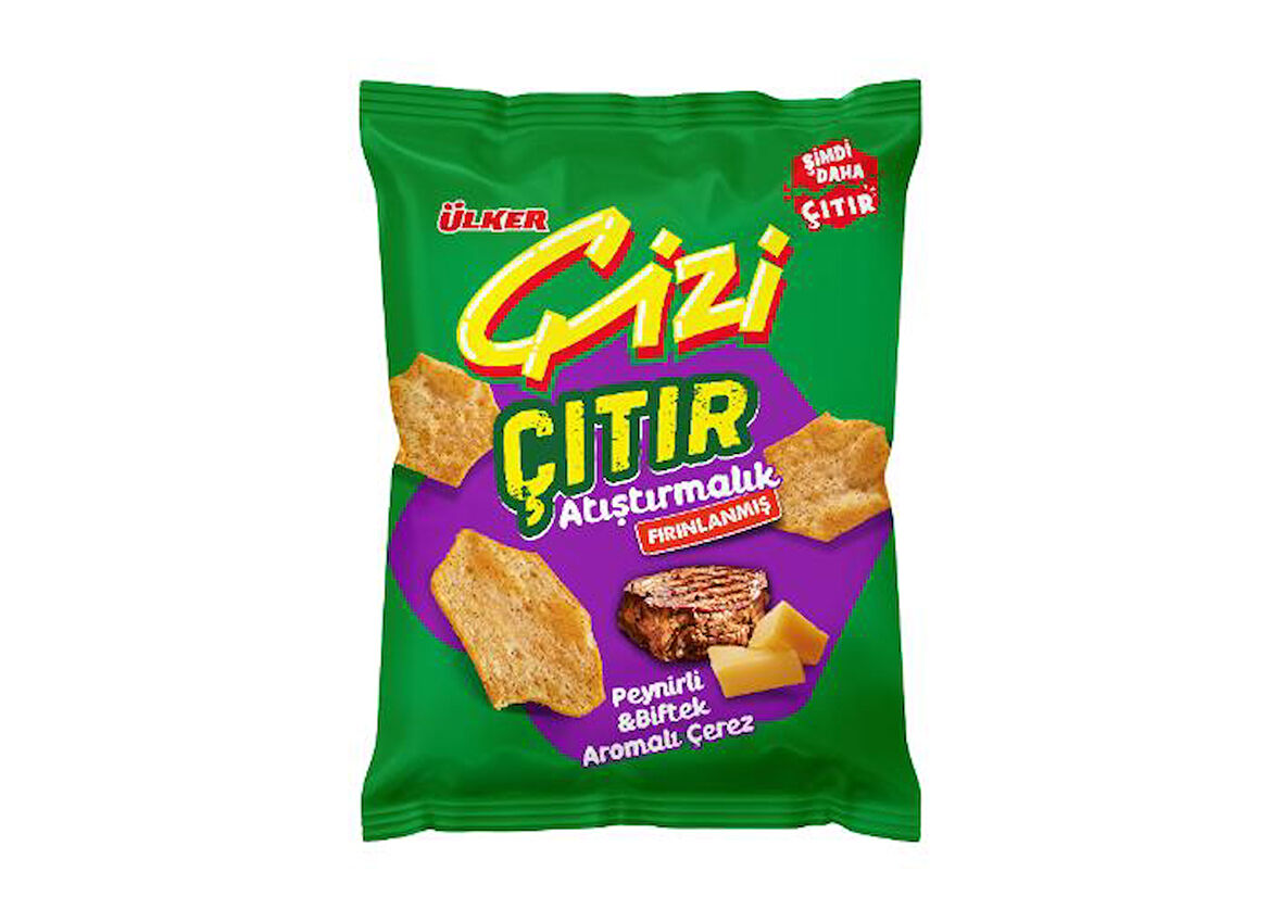 ÇİZİ ÇITIR - Peynirli&Biftek Aromalı - 50 gram - 14 Adet