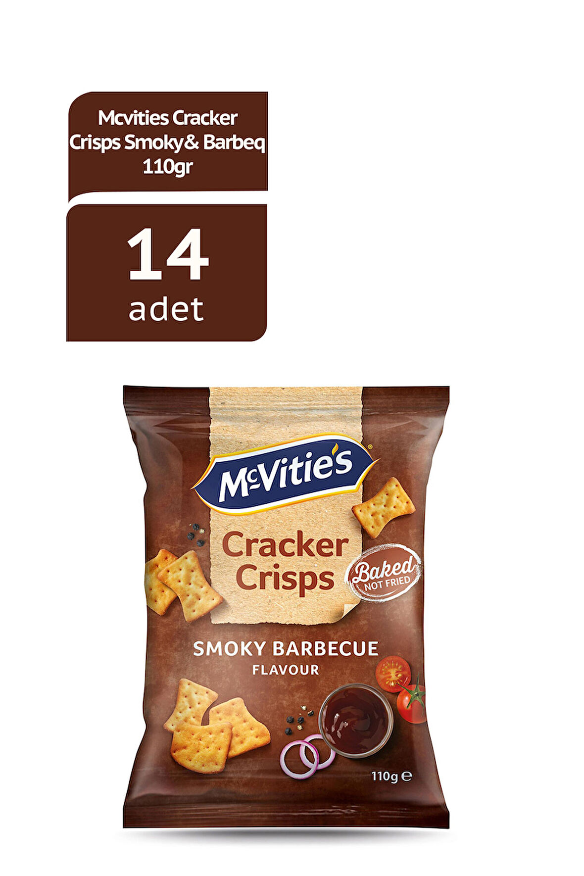 Mcv Cracker Crısps Smoky&Barbeq Barbekü Cips 110G X 14 Adet