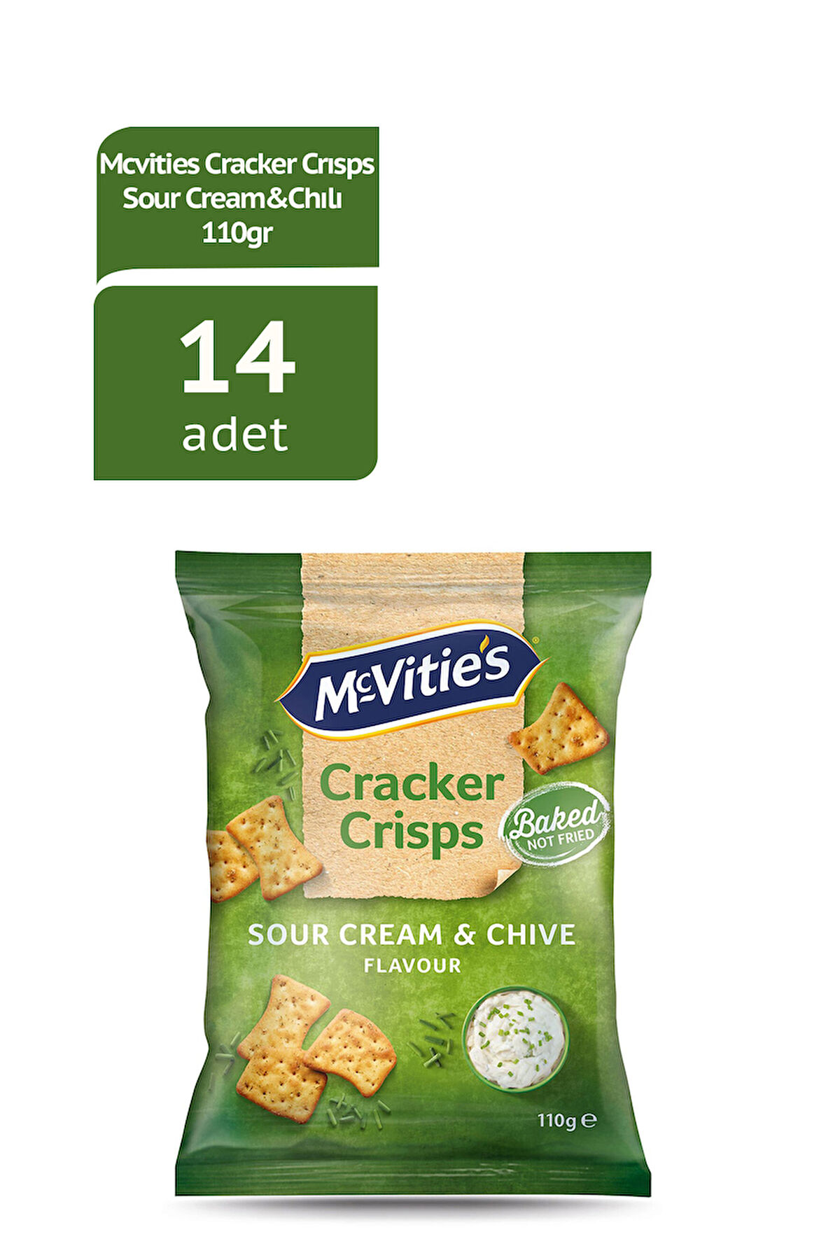 Mcv Cracker Crısp Sour Cream&Chılı Cips 110Gx14 Adet
