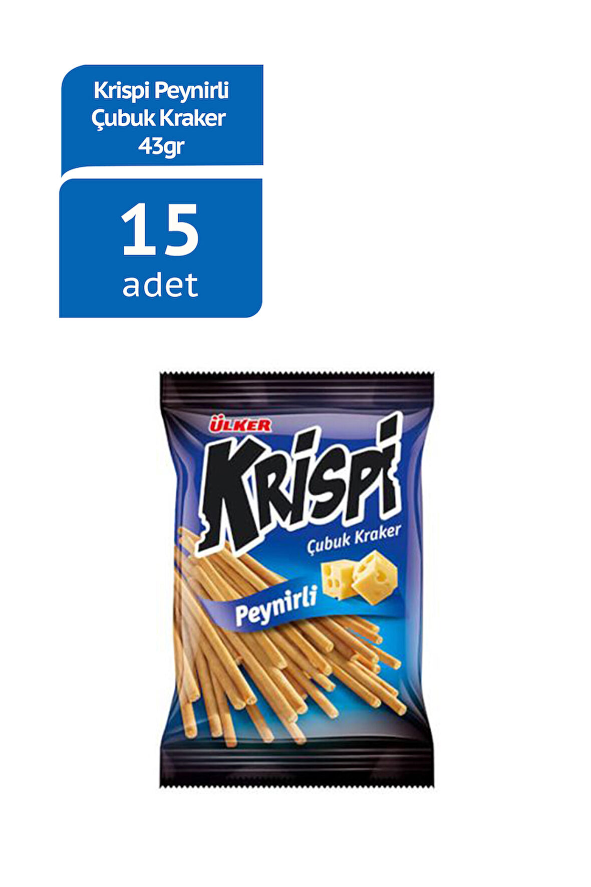 KRİSPİ PEYNİRLİ ÇUBUK KRAKER 43Gx15