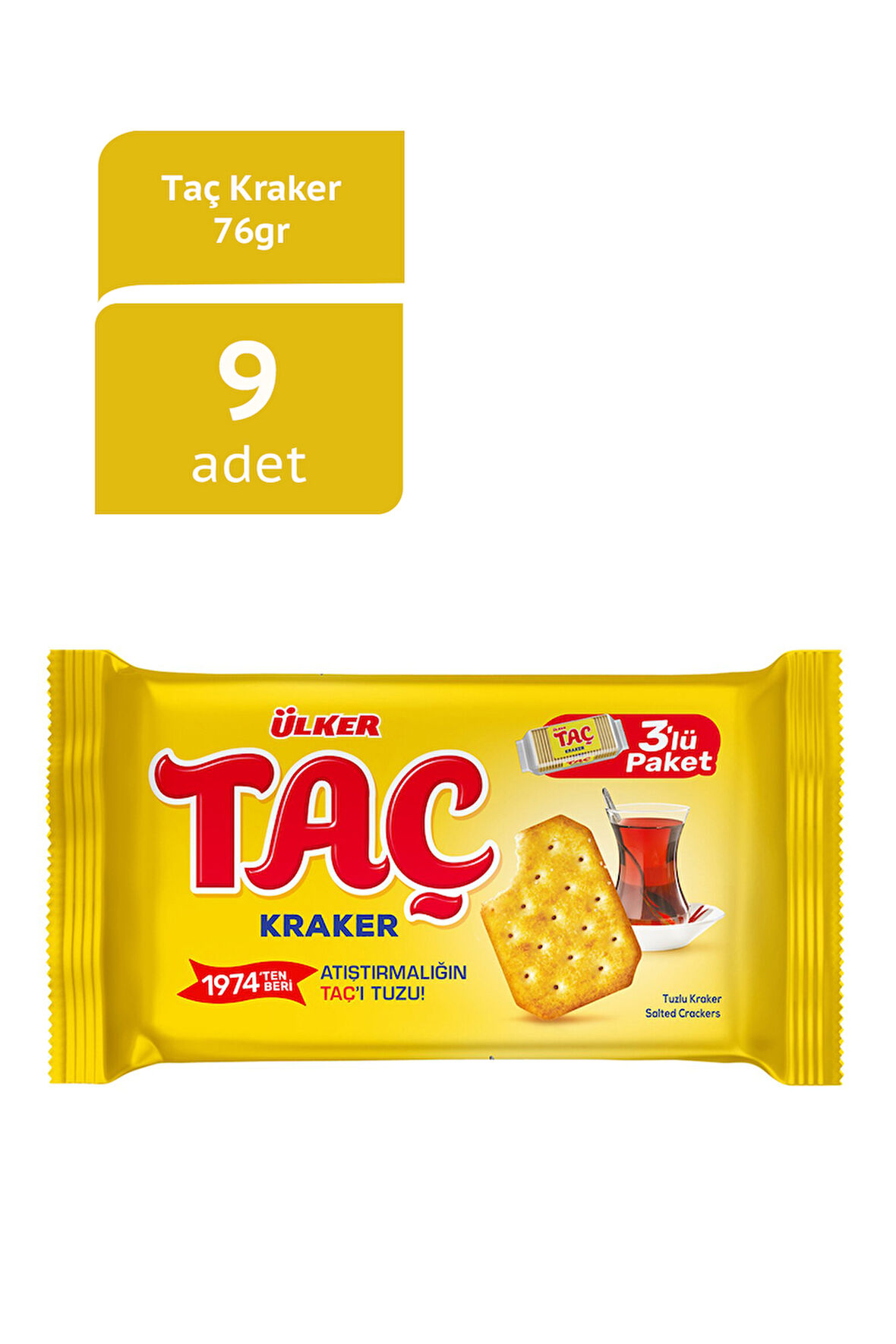 Taç Kraker 3X76GR X9 ADET 