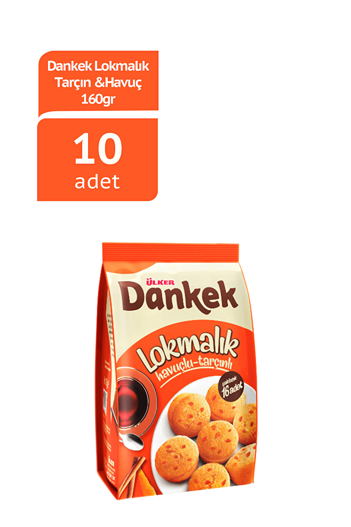 Dankek Lokmalık Tarçın &Havuç 160GX10 ADET