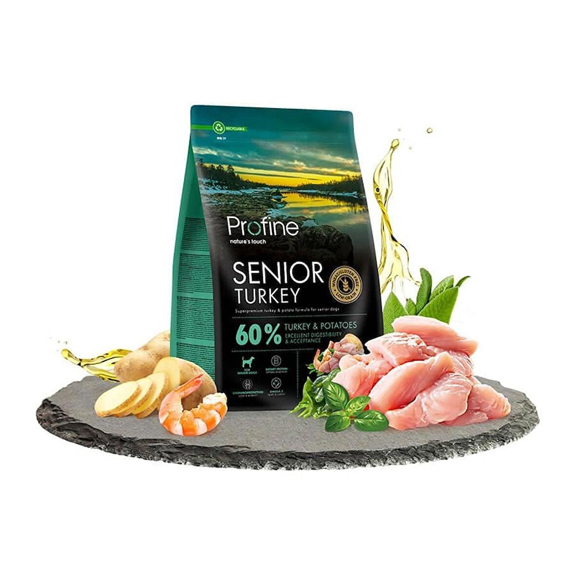 Profine HİNDİ VE PATATESLİ YAŞLI KÖPEK MAMASI 3KG