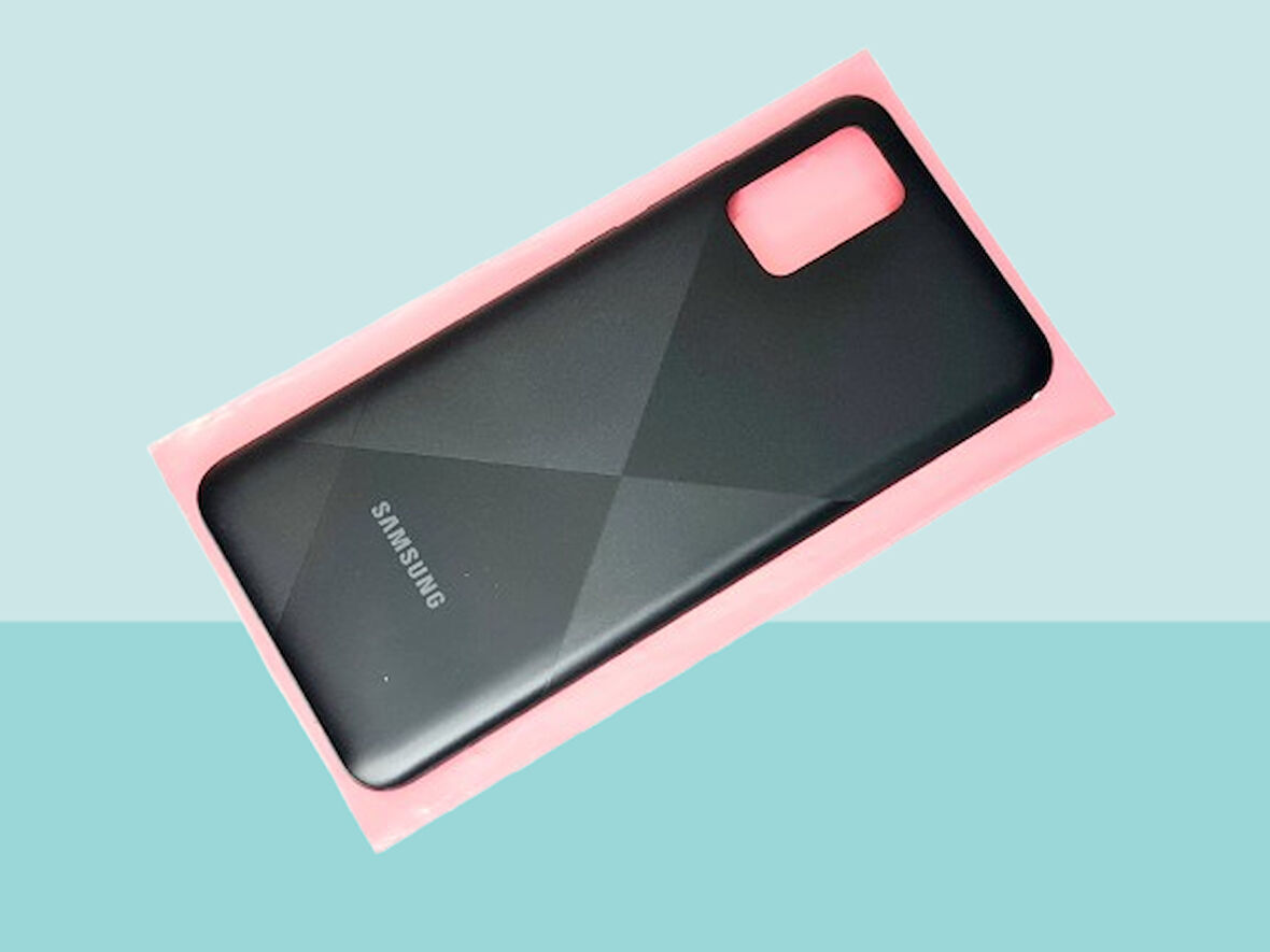 Samsung Galaxy A02S Uyumlu FULL KASA Arka Kapak Batarya Kapağı - SİYAH