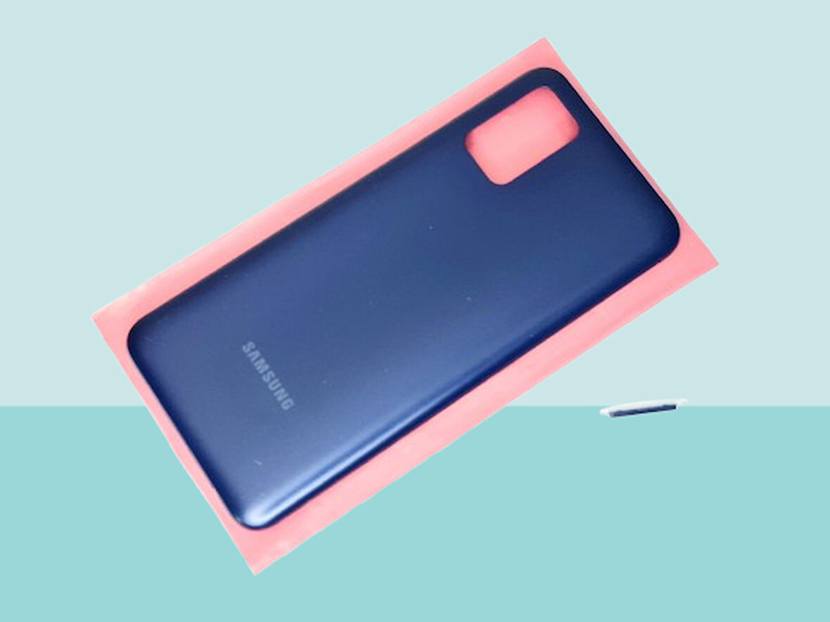 Samsung Galaxy A03S Sm A037 Uyumlu FULL KASA Arka Kapak Batarya Kapağı - MAVİ