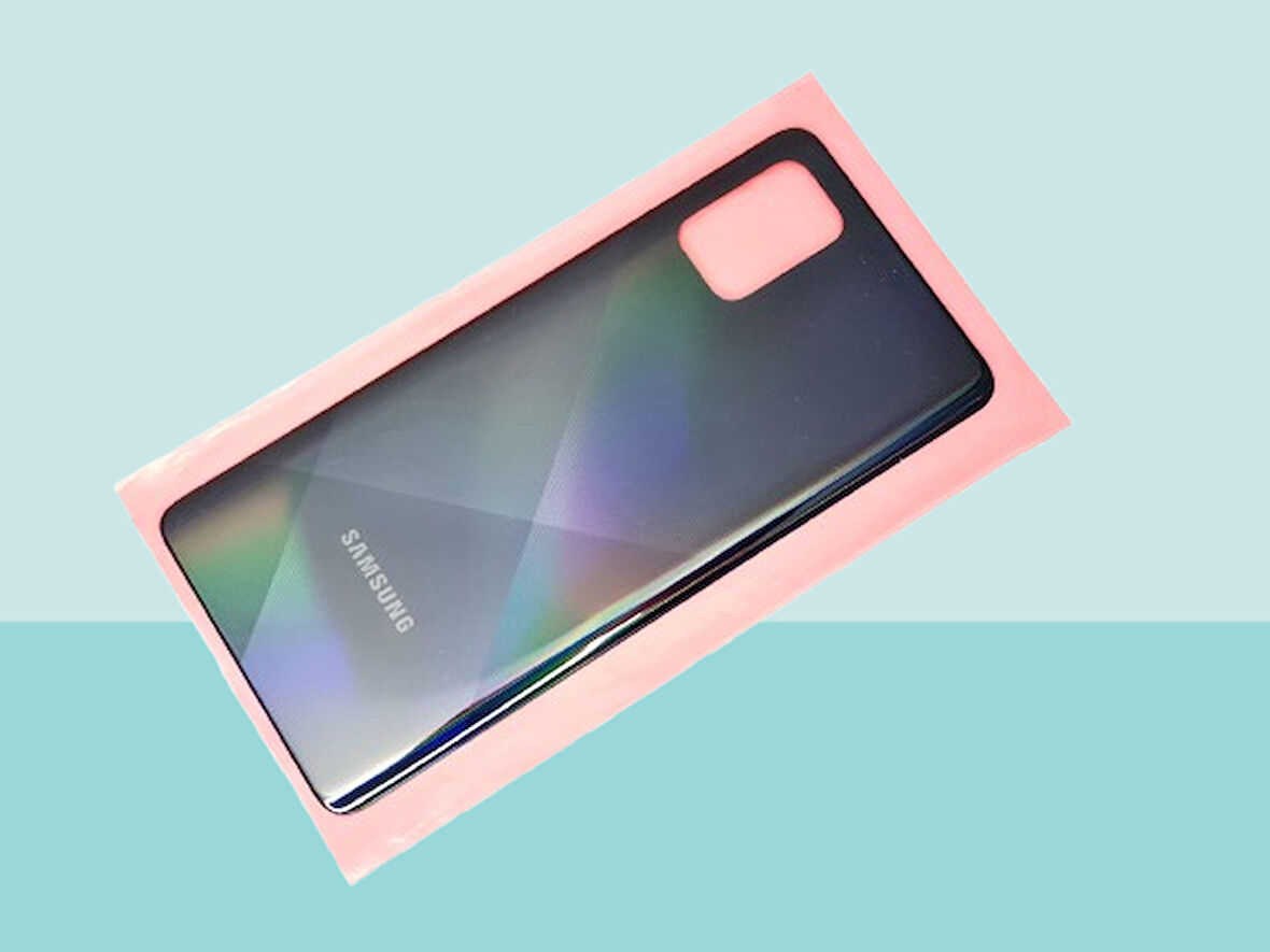 Samsung Galaxy A71 A715 Uyumlu Arka Kapak Batarya Kapağı - SİYAH