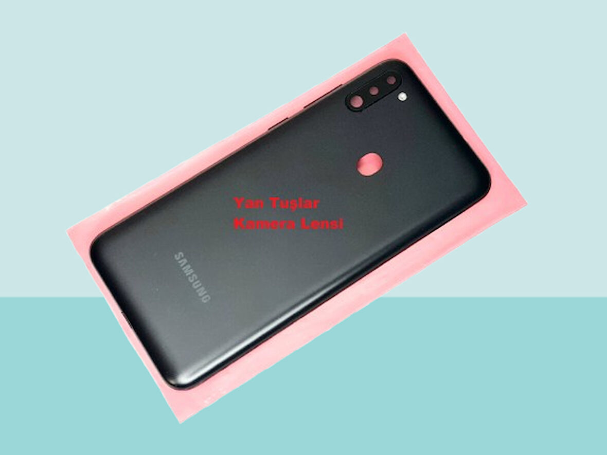 Samsung Galaxy M11 Uyumlu FULL KASA Arka Kapak Batarya Kapağı - SİYAH