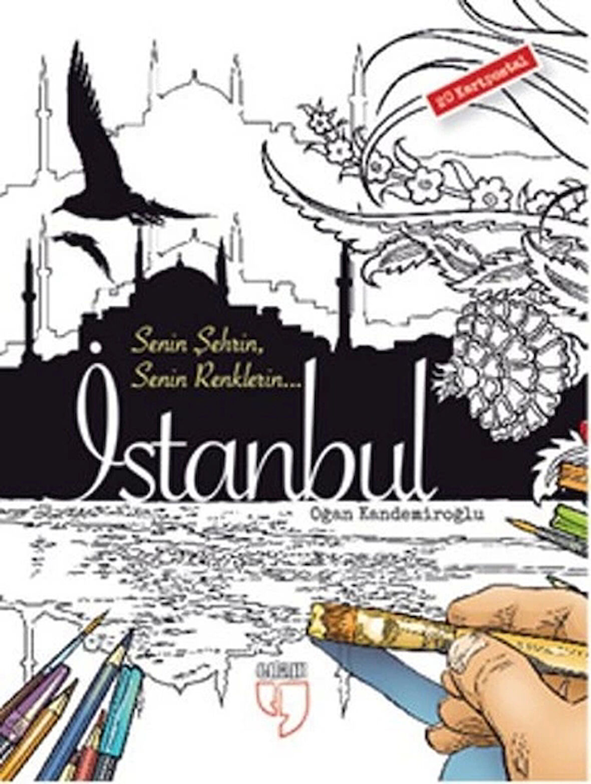 İstanbul Kartpostal Boyama (20 Adet Kartpostal)