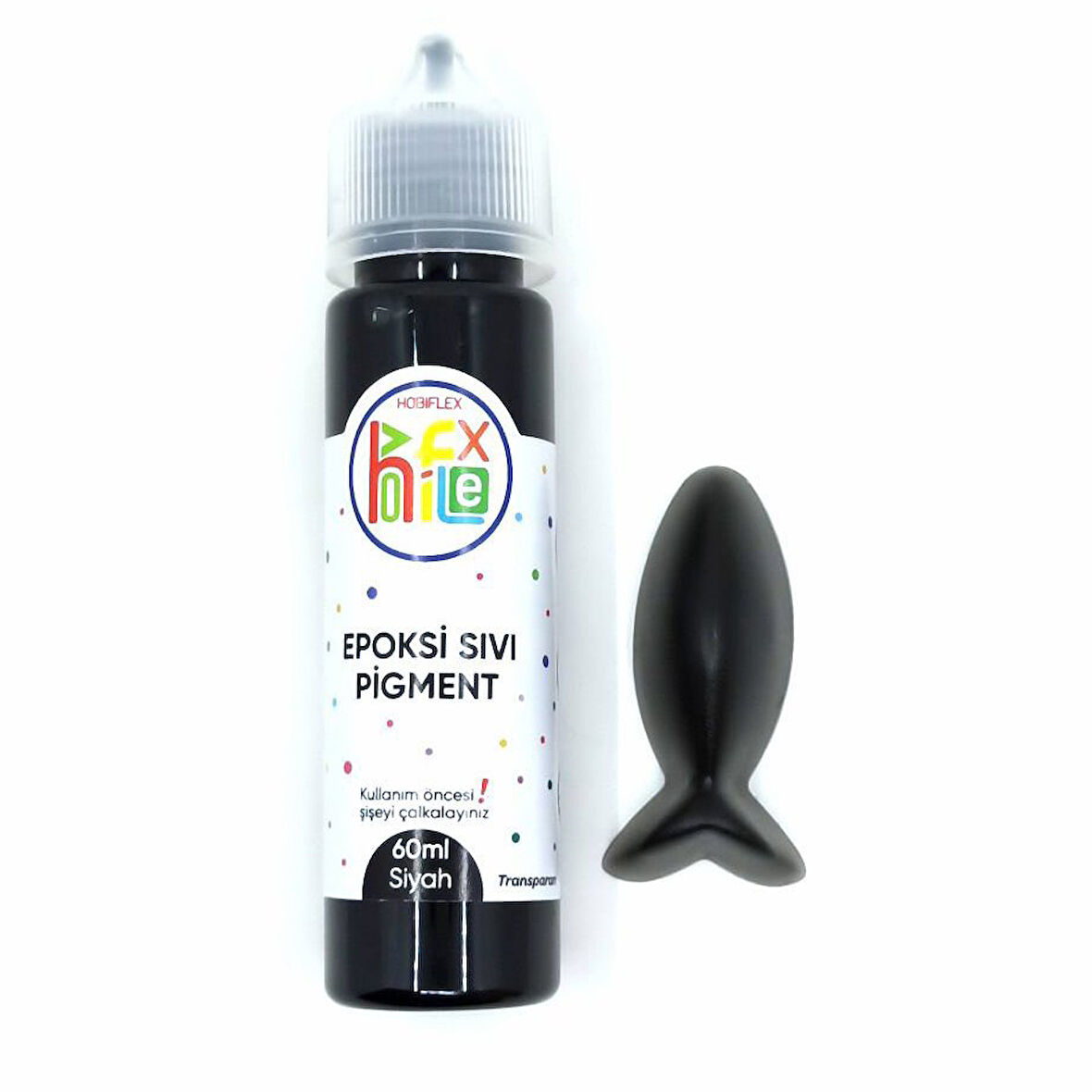 SIVI PİGMENT BOYA TRANSPARAN 60 ml SİYAH