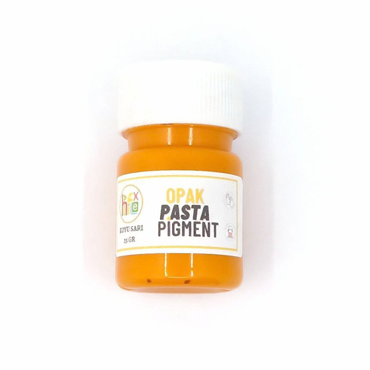 EPOKSİ REÇİNE OPAK PASTA PİGMENT BOYA KOYU SARI RENK 25 GR