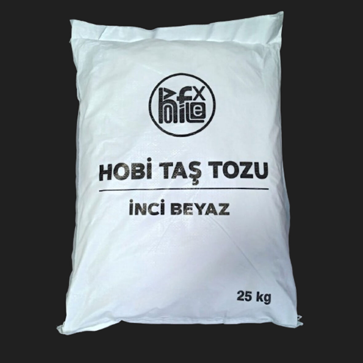 TAŞ TOZU HOBİ HARCI SERAMİK TOZU HEYKEL MUMLUK SAKSI YAPIMI ULTRA SERT MUKAVEMET İNCİ BEYAZI 25 KG