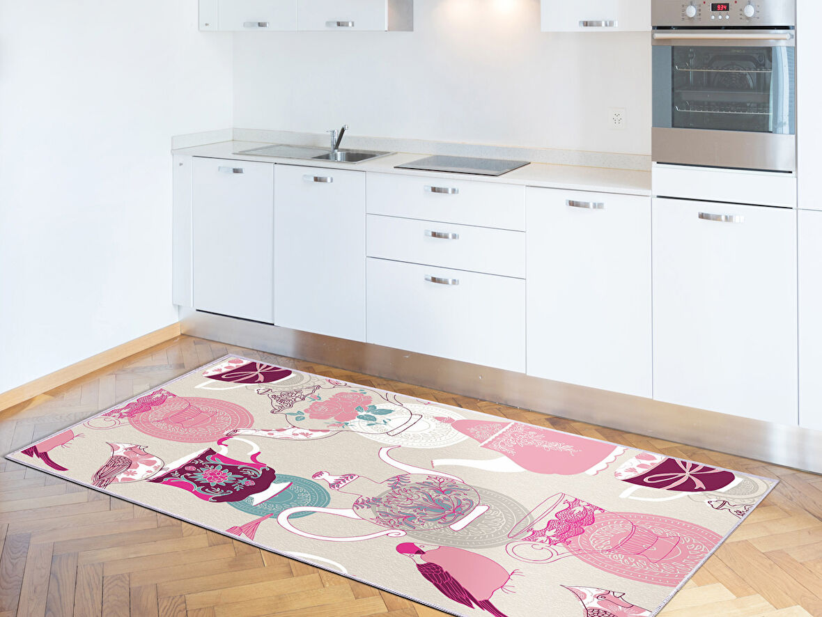 Dekoreko İnci Mutfak Halısı Saçaksız 2126