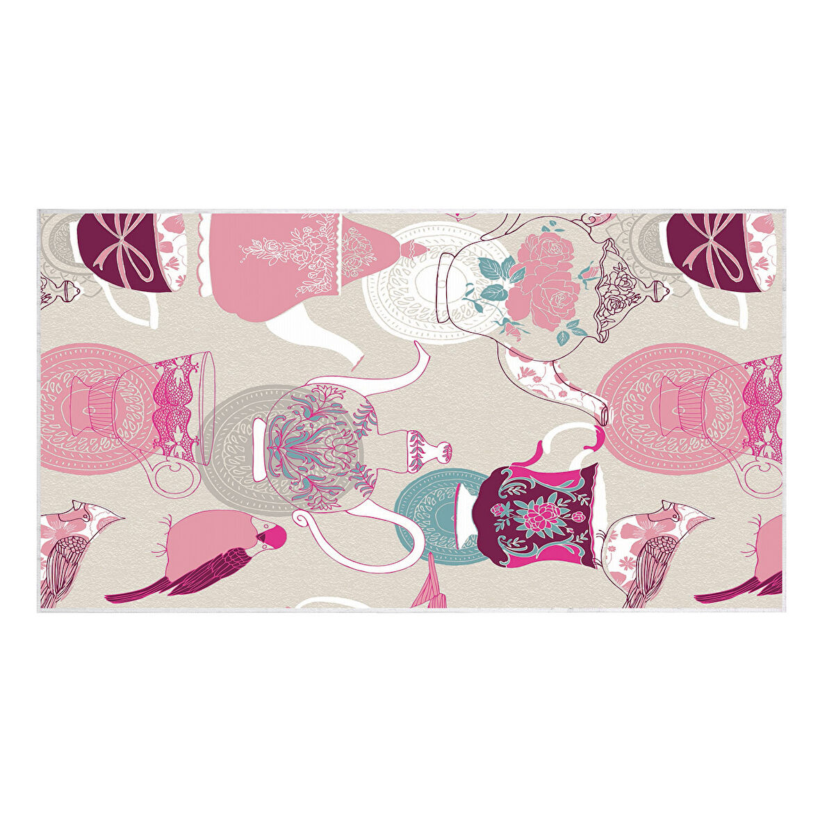 Dekoreko İnci Mutfak Halısı Saçaksız 2126