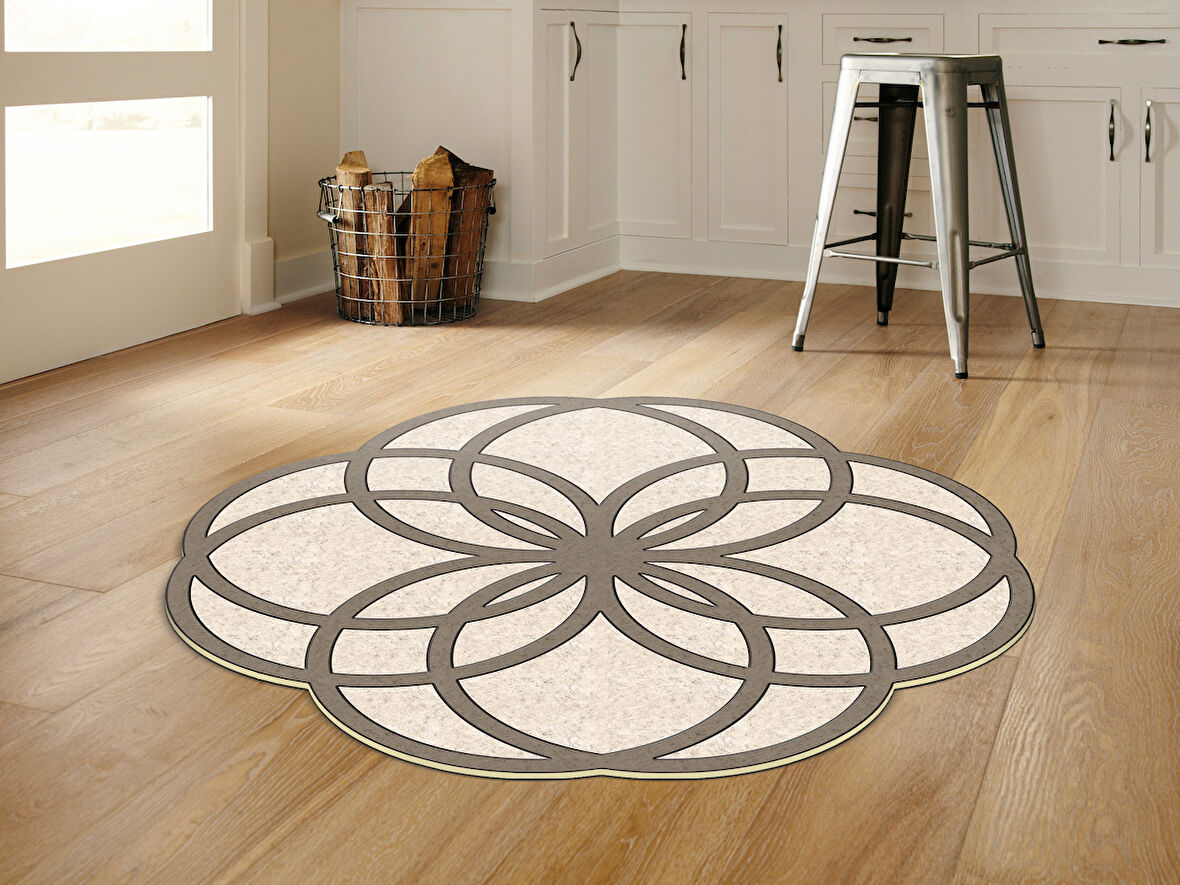 Dekoreko Figürlü Yuvarlak Özel Kesim Halı 113