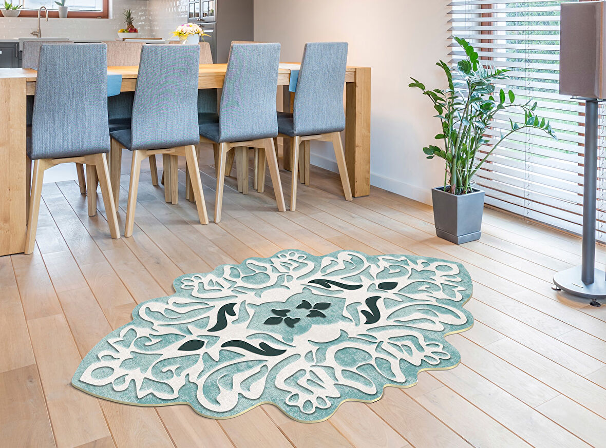 Dekoreko Figürlü Özel Kesim Halı 101