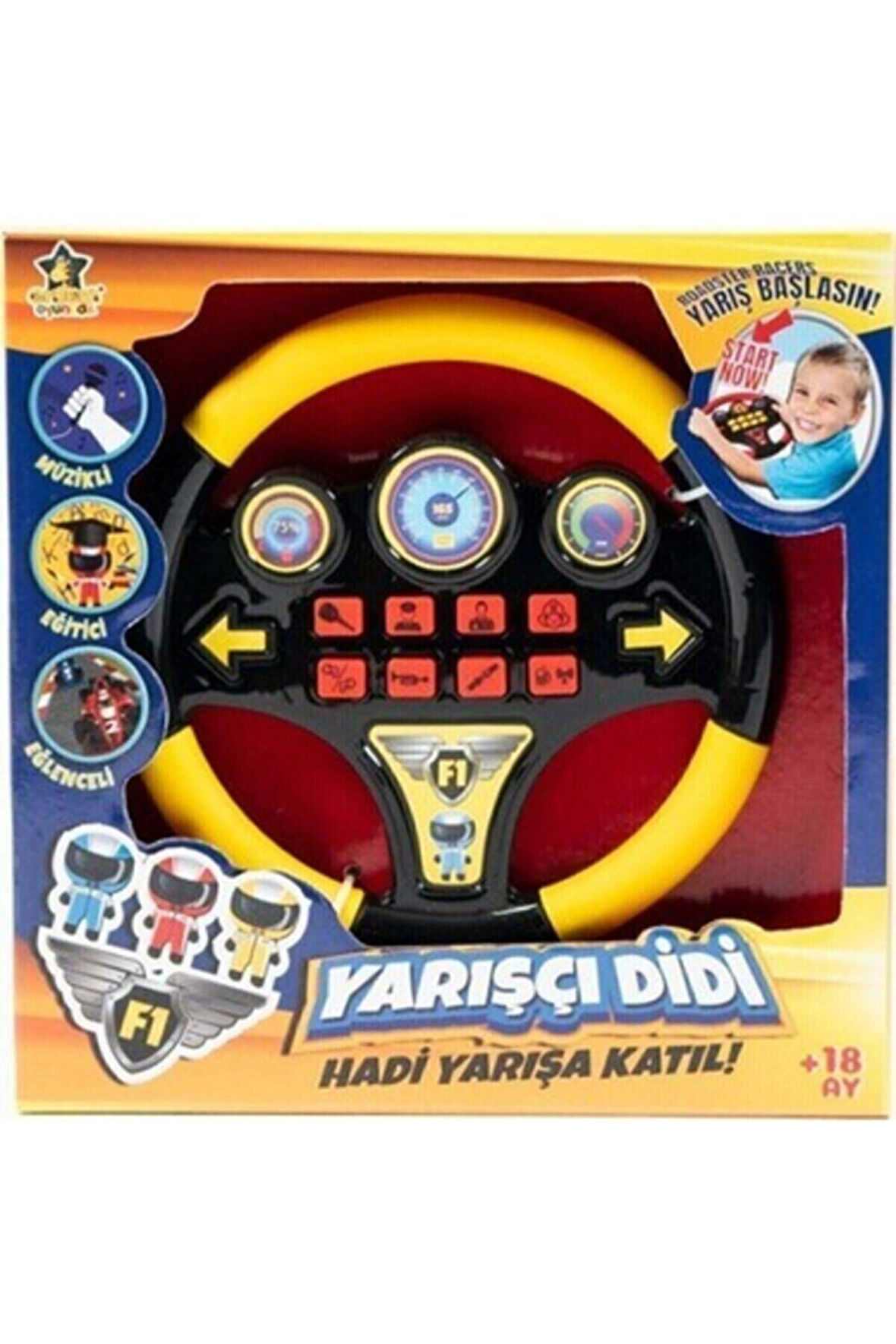 Erdem Direksiyon Türkçe Sesli Müzikli Eğitici Yarışçı Didi Direksiyon Sarı Dtsm001