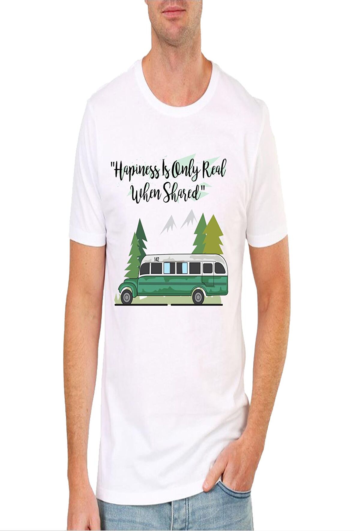 Into the Wild Baskılı Tasarım Erkek Tişört